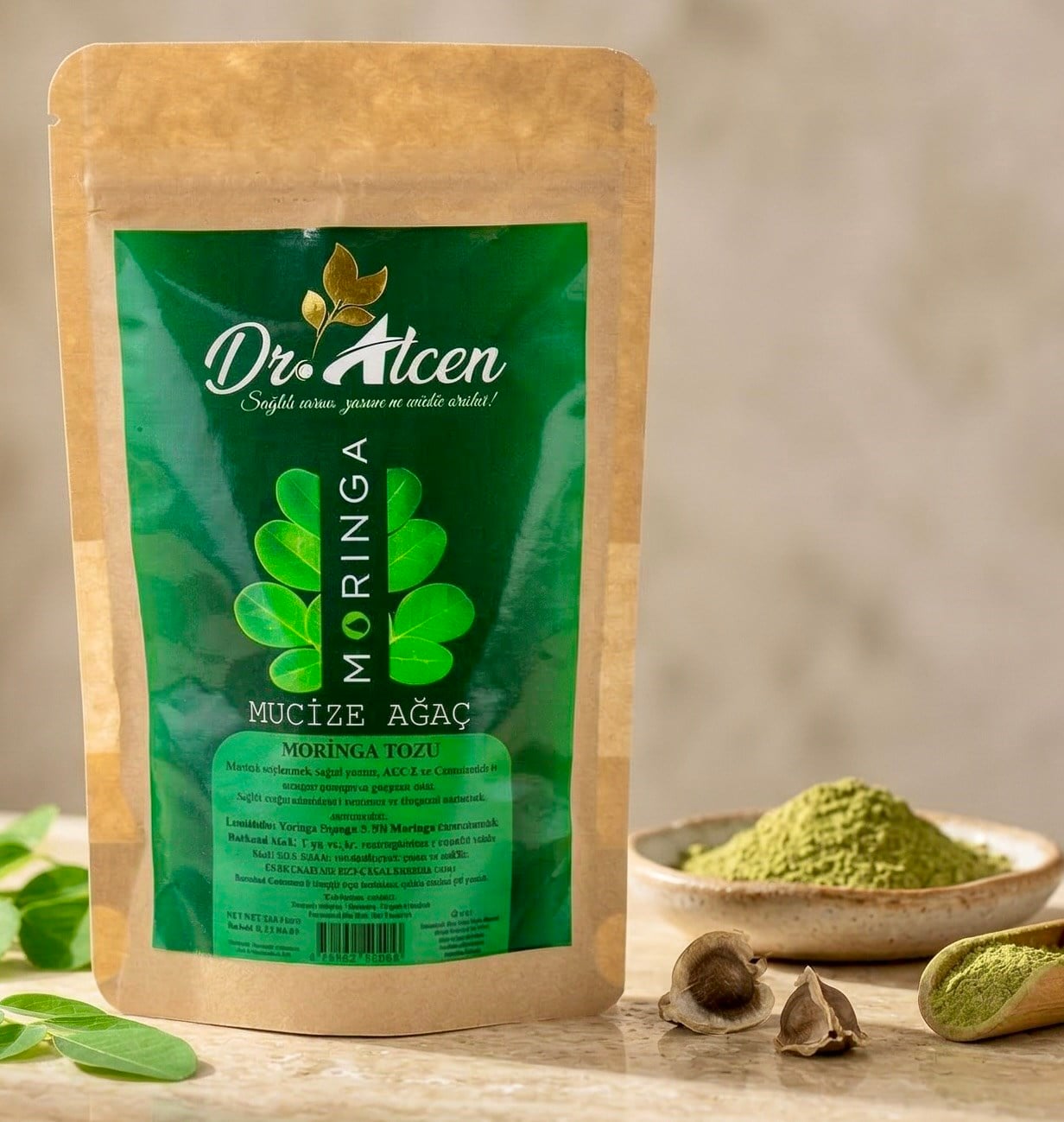 Dr.Alcen Stonepetala Moringa Toz 100 Gr. (Orijinal Etiyopya Yaprağından)
