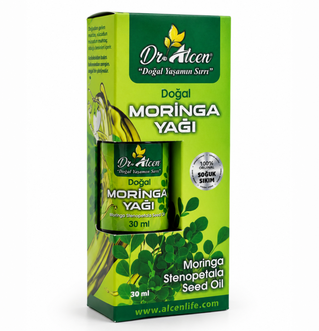 Dr.Alcen Moringa Stonepetala Doğal Soğuk Sıkım Yağı 30 ML.