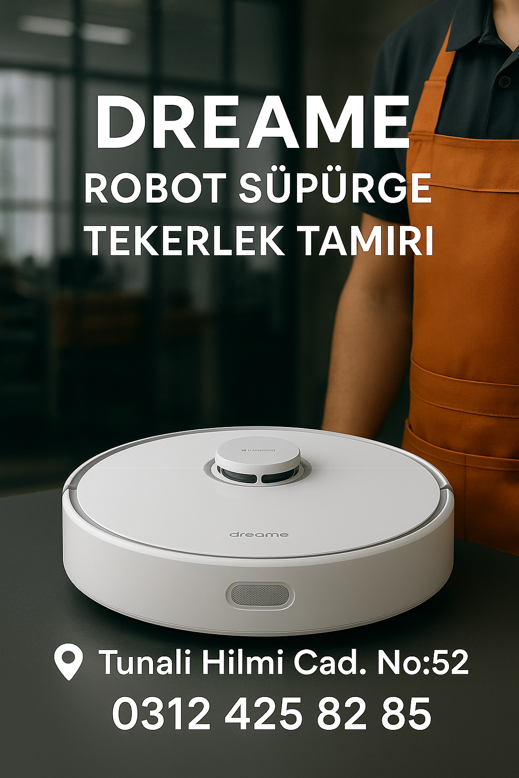 Dreame Robot Süpürge Tekerlek Tamiri Ankara