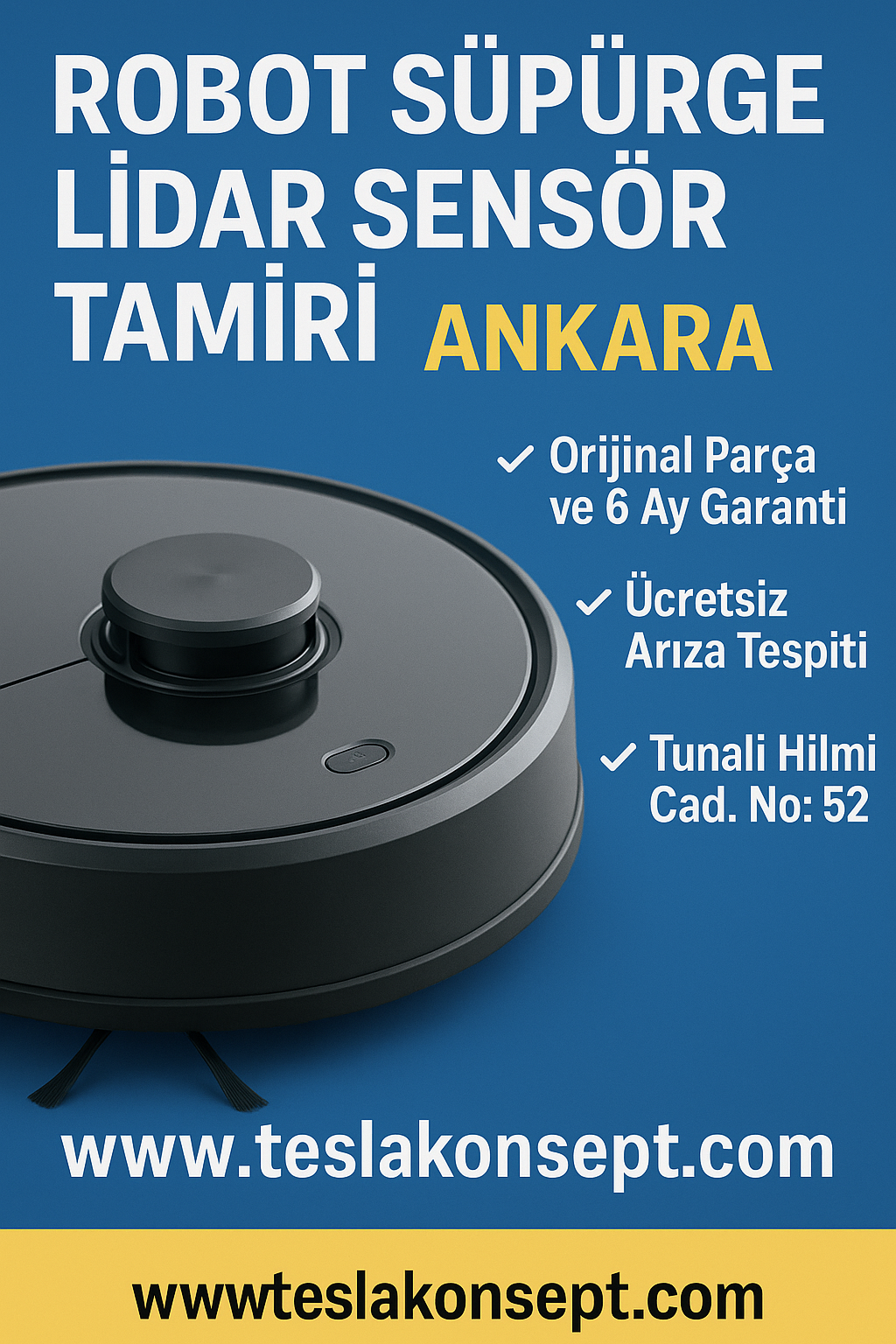 Robot Süpürge Lidar Sensör Arızası - Ankara Tamiri