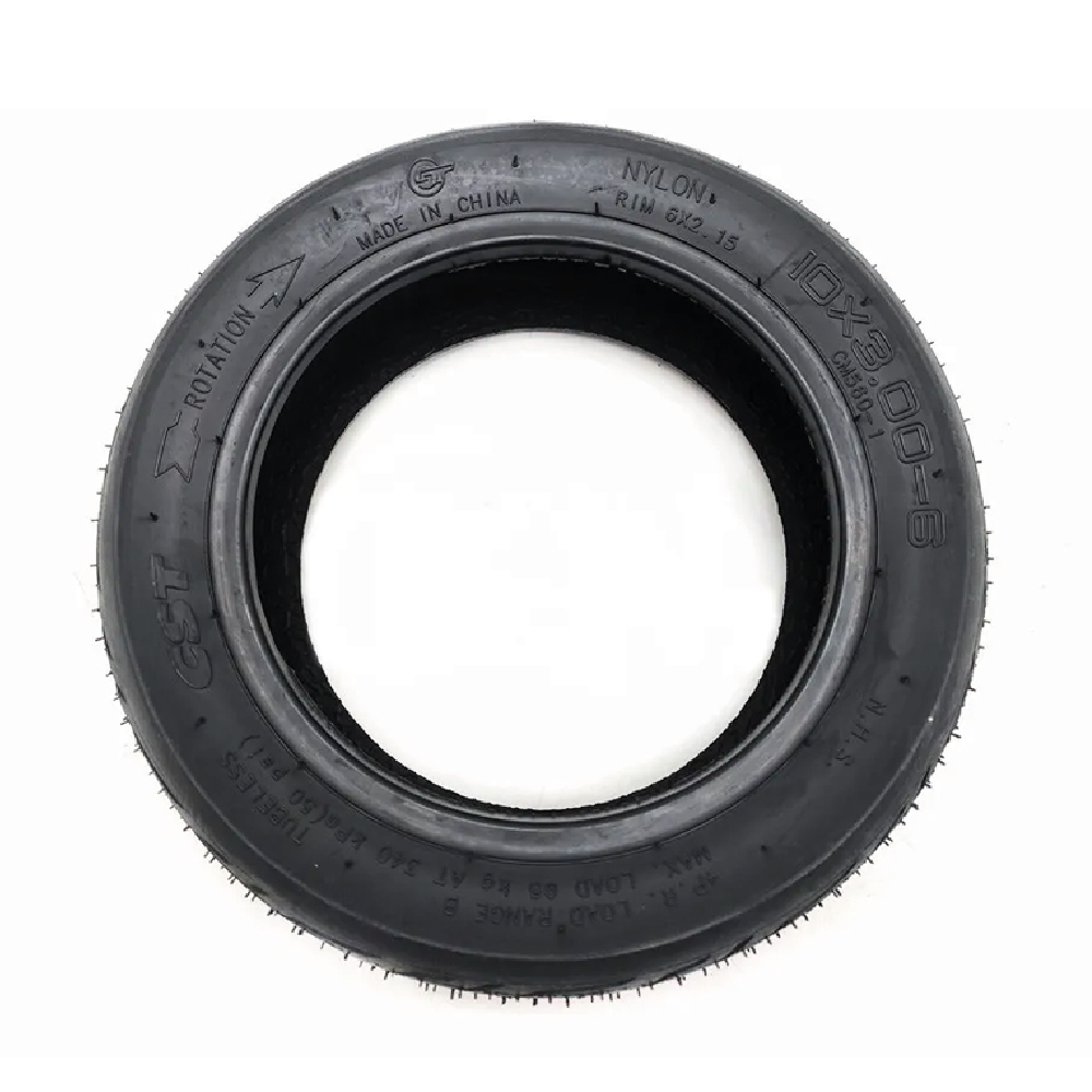 Cst tubeless Dış lastik 80/60-6 inç. Onvo 013 X Plus ile uyumlu şambrelsiz yol lastiği 10x3 inç