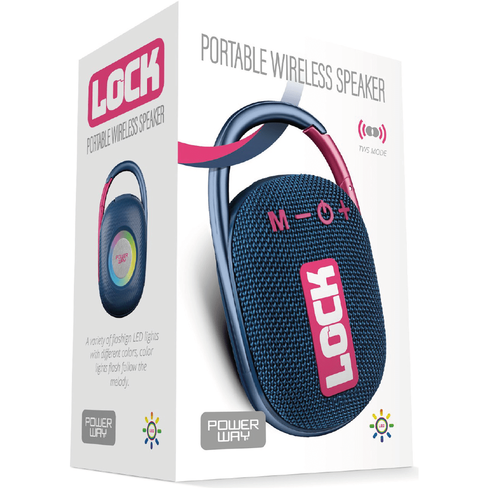 Powerway Lock Kablosuz Bluetooth Hoparlör