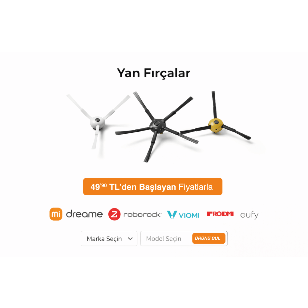 Robot Süpürge Yan Fırçaları