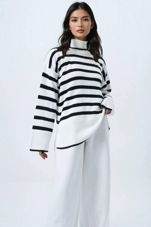 Boğazlı Triko Kazak