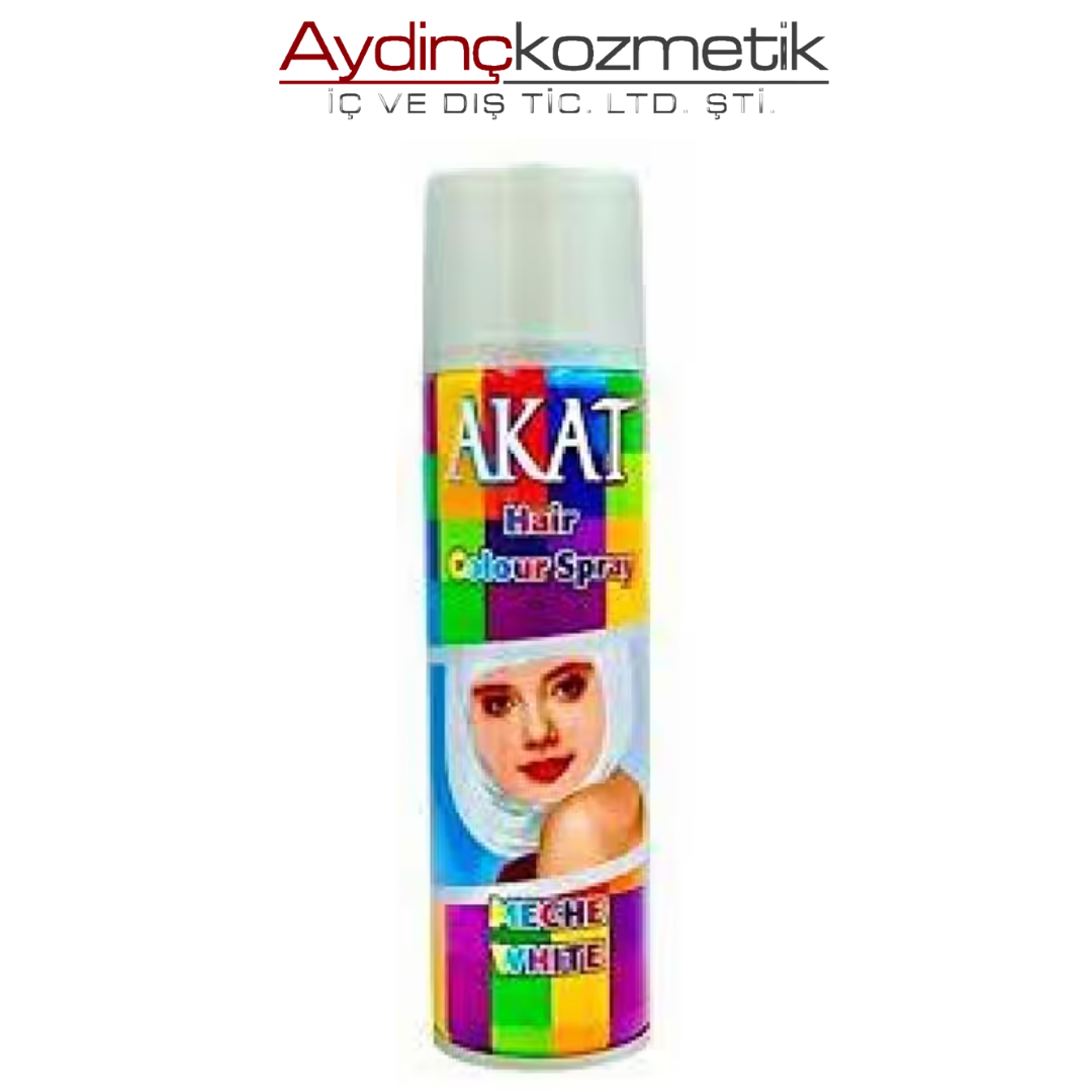 Akat Gardi Renkli Saç Spreyi Beyaz