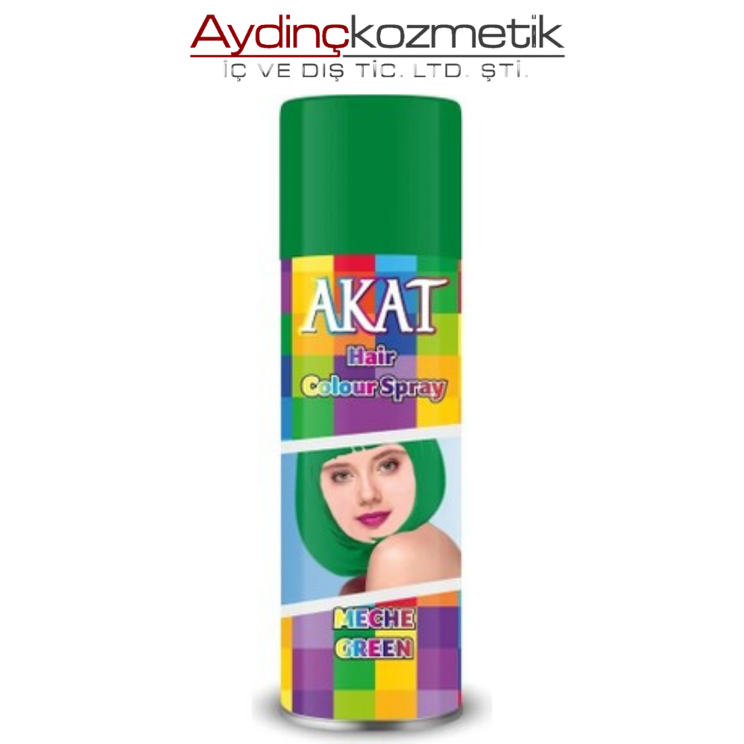 Akat Sac Spreyı Renklı 150Ml Yesıl