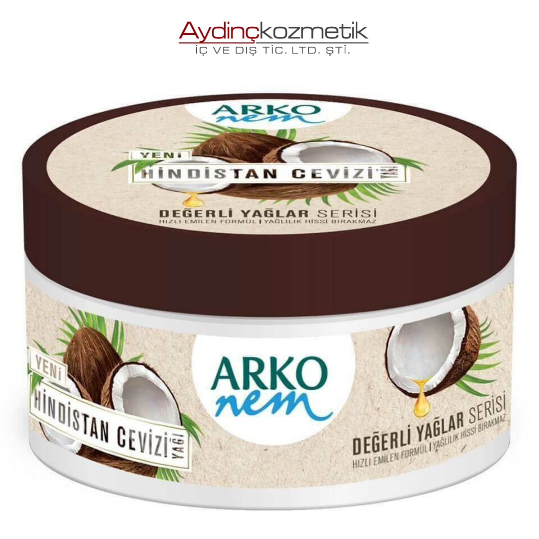 Arko Nem Değerli Yağlar Hindistan Cevizi Krem 250 ml