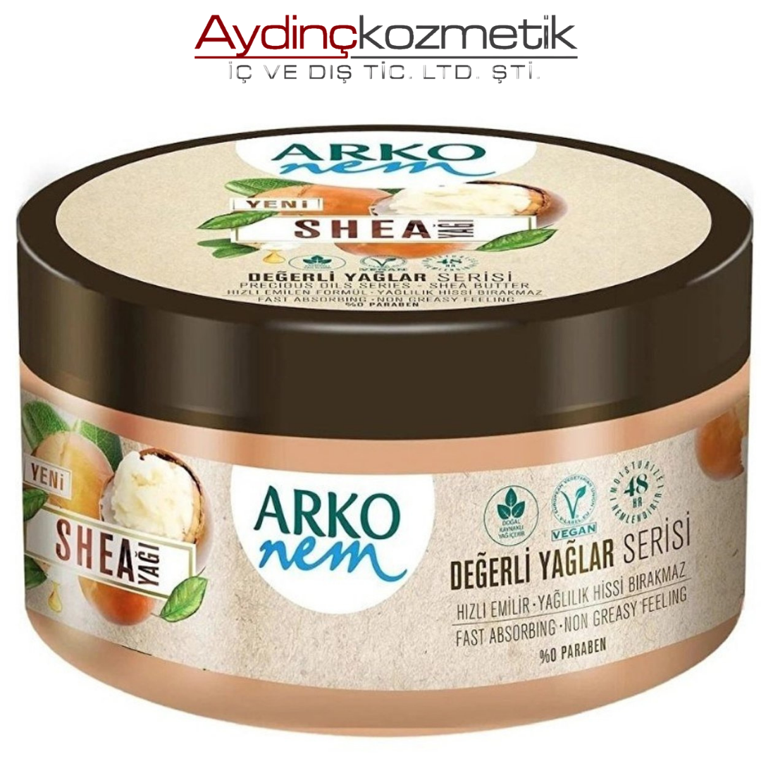 Arko Nem Değerli Yağlar Shea Yağı İçeren Bakım Kremi 250 Ml