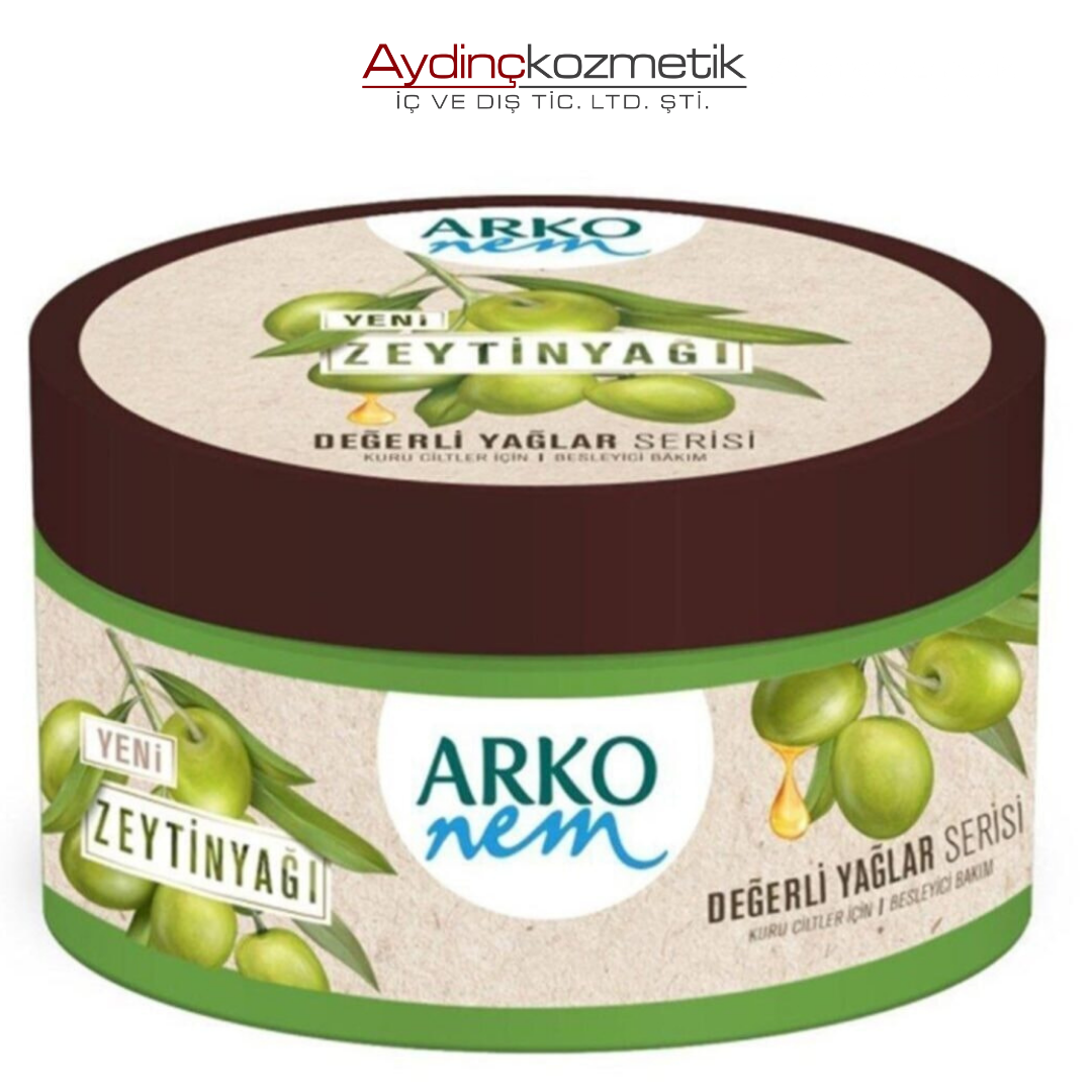 Arko Nem Değerli Yağlar Zeytinyağlı Yağı Nemlendirici Krem 250 ml