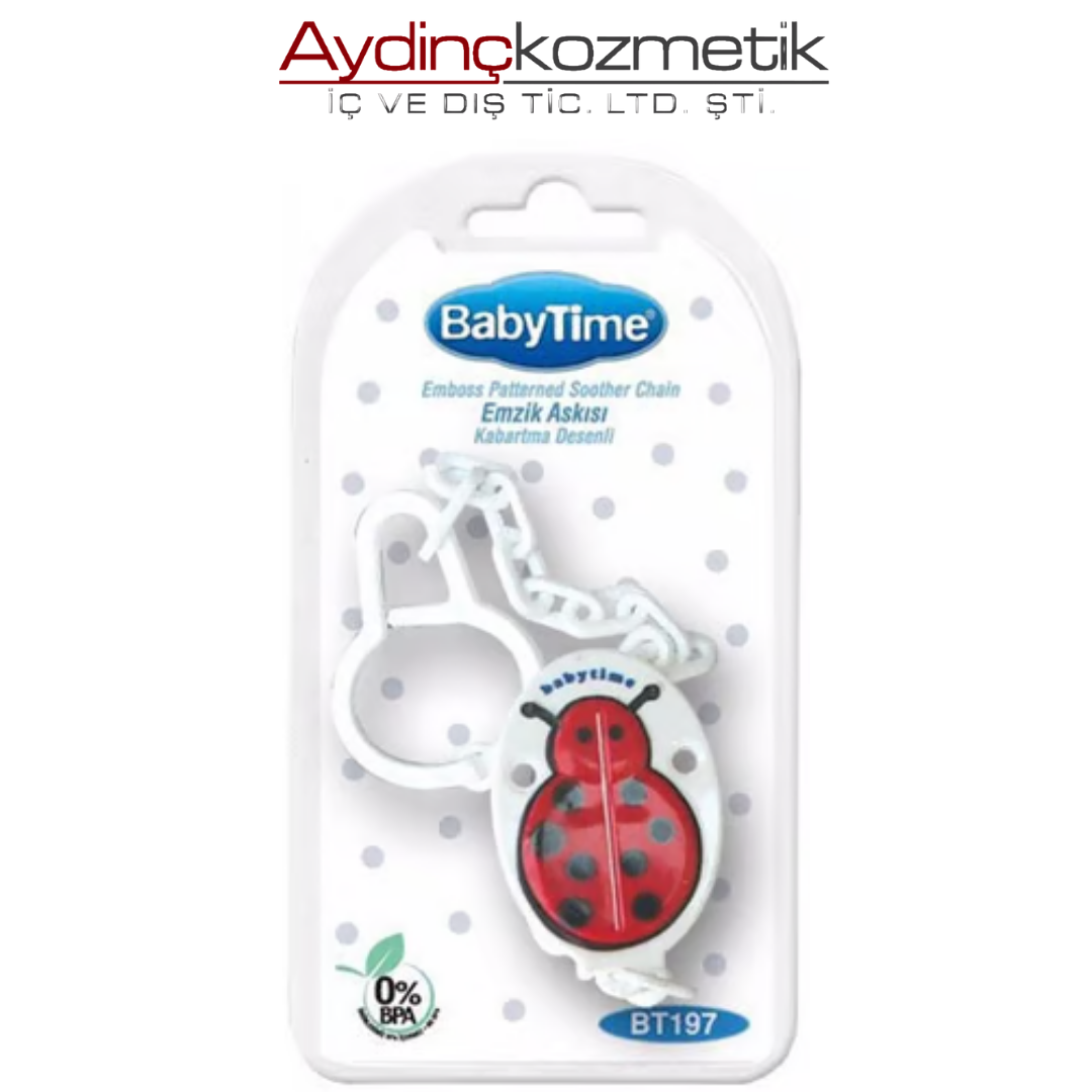 Babytime Emzik Askısı Kabartma Desenli - Bt197
