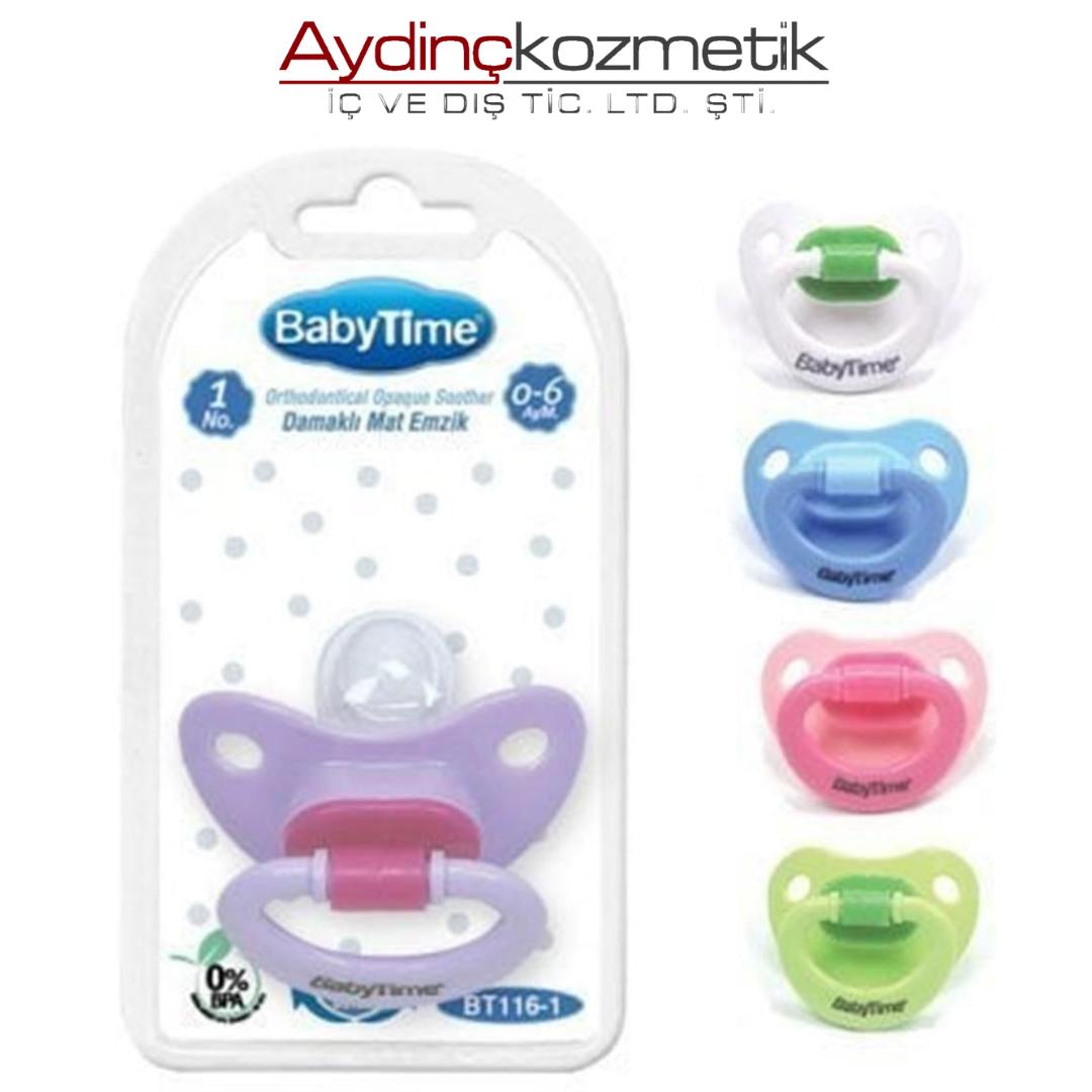 Babytime Emzik Damaklı S.Mat Gövdeli No:116