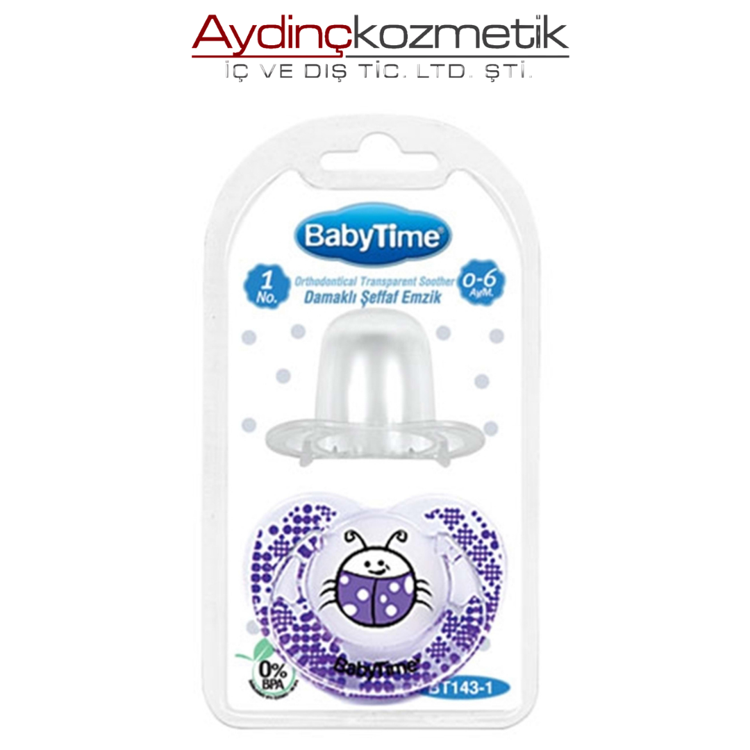 Babytime Emzik Damaklı Şeffaf Emzik 3/145 