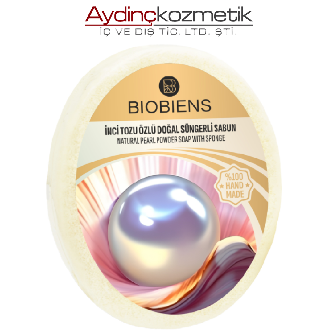 Biobiens Süngerli̇ Sabun 130gr İnci̇ Tozu  Özlü