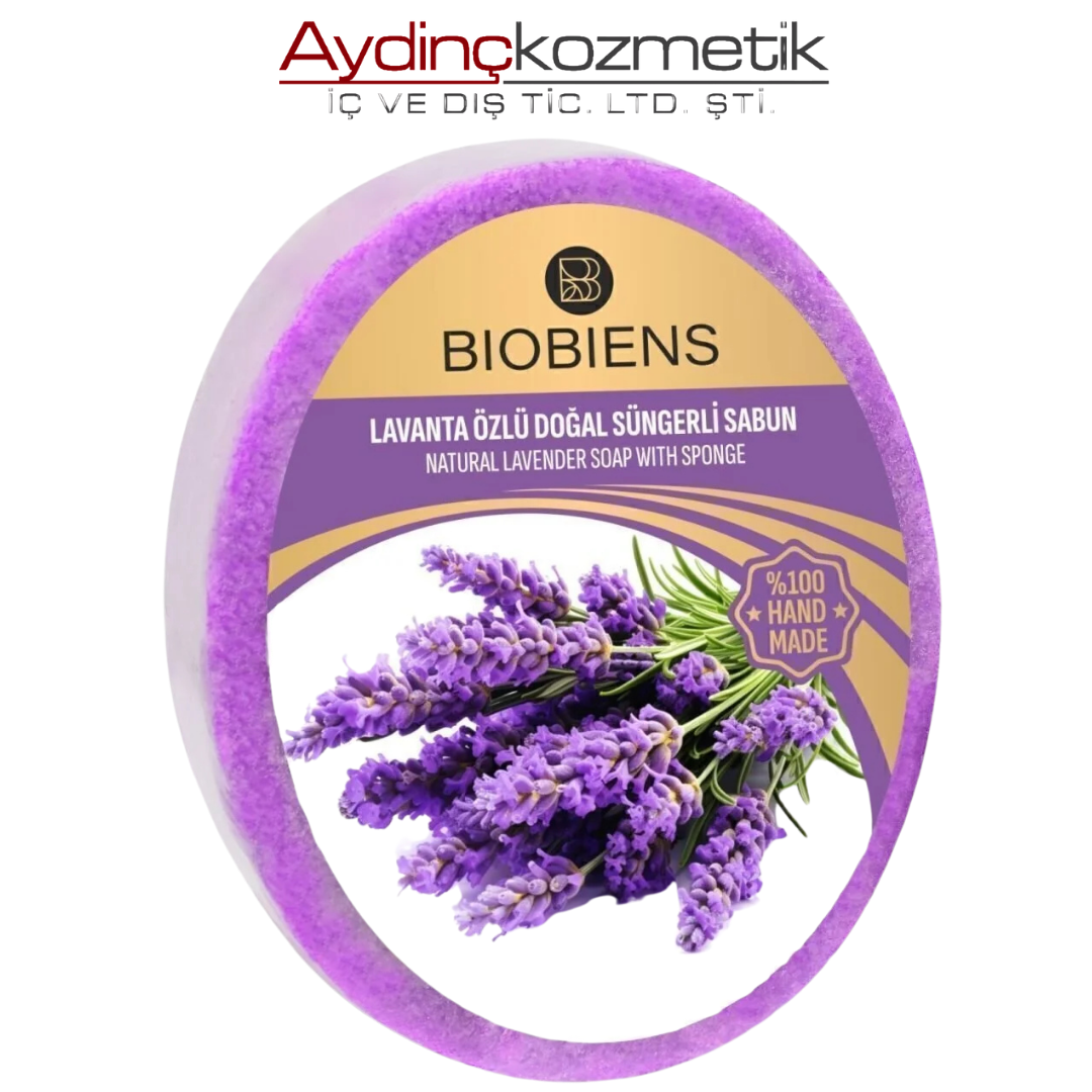 BIOBIENS SÜNGERLİ SABUN 130GR LAVANTA ÖZLÜ