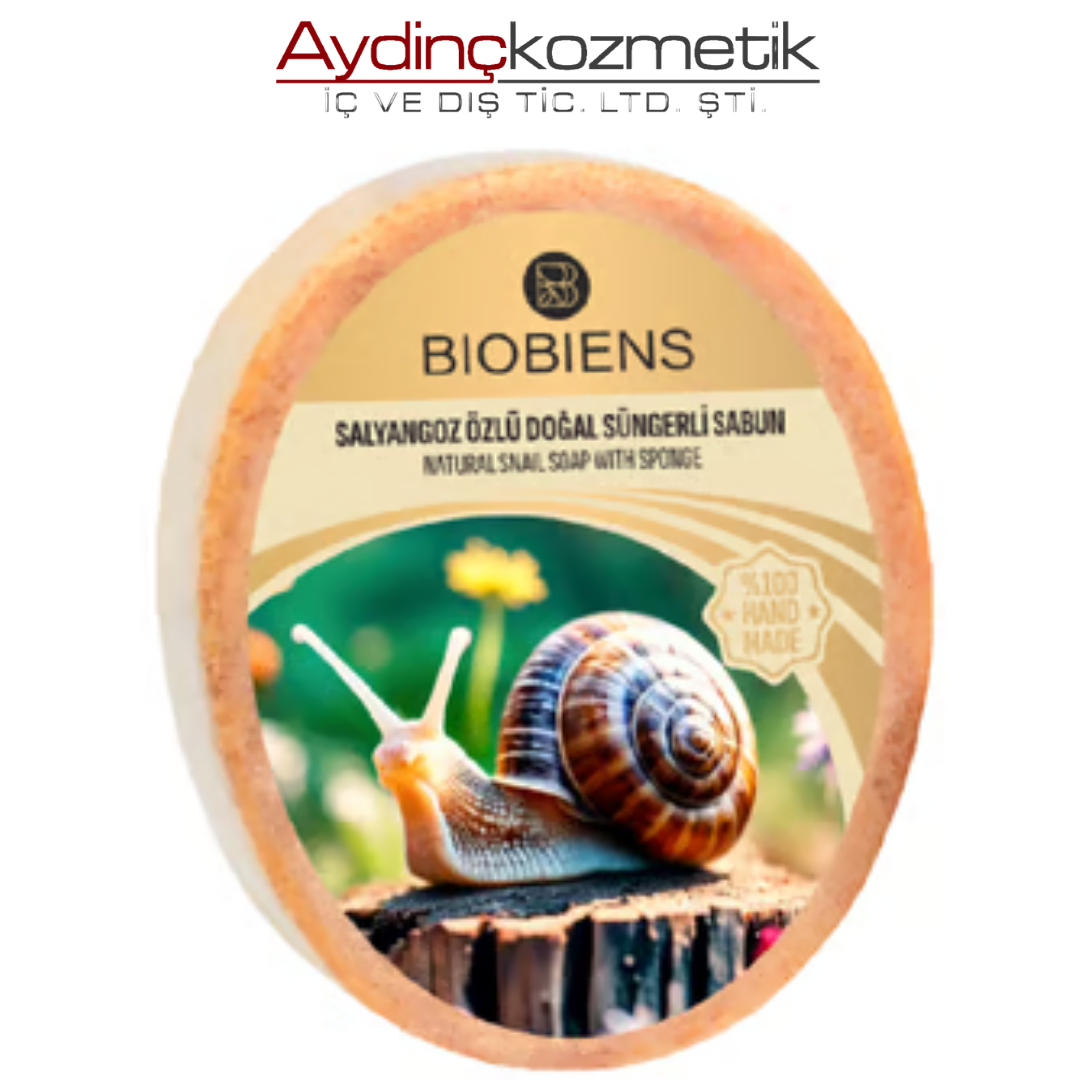 Biobiens Süngerli̇ Sabun 130gr Salyangoz Özlü