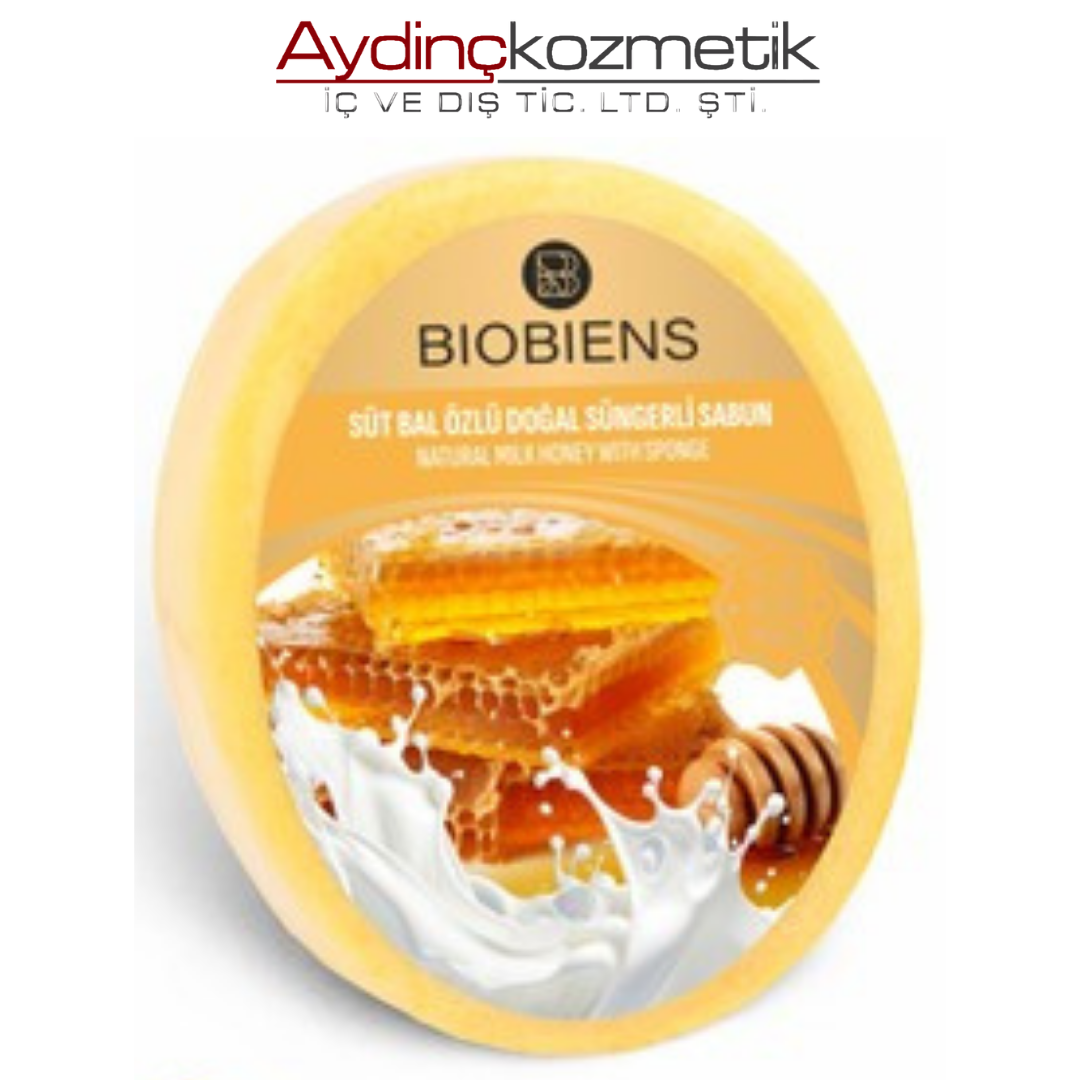 Biobiens Süngerli̇ Sabun 130gr Süt Bal