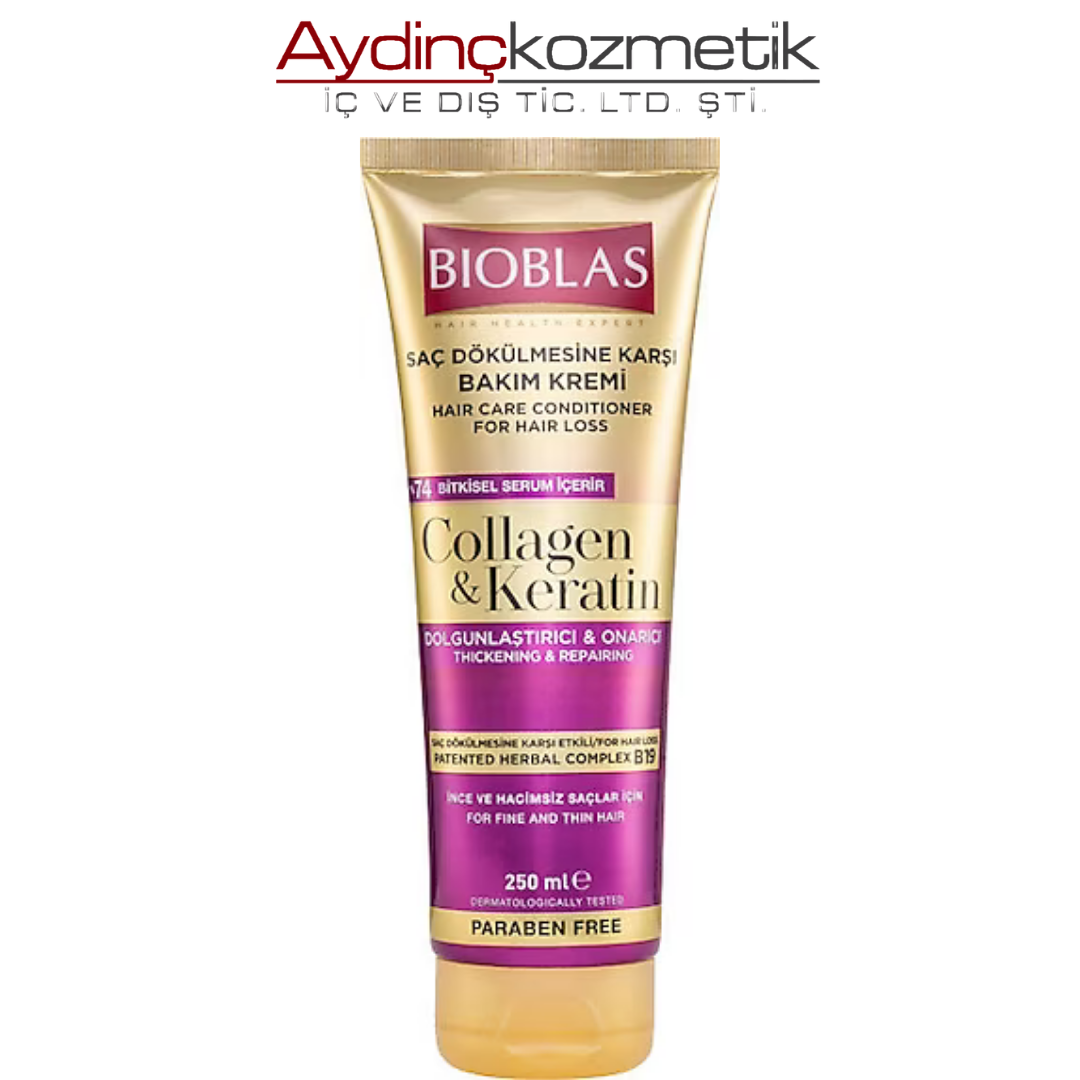 Bioblas Saç Kremi̇ 250ml Tup Kolajen&keratin