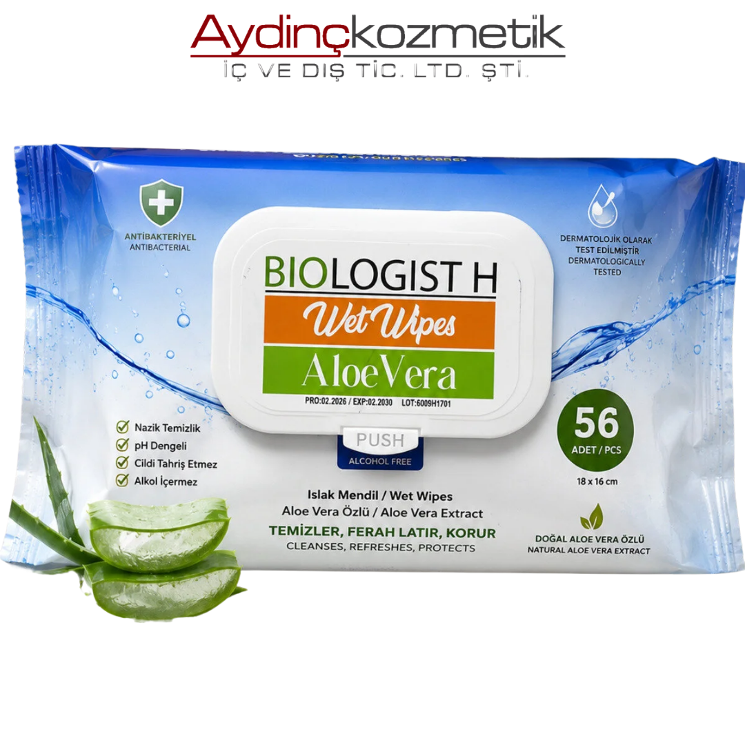 Biologist Islak Mendil 56'lı Aloe Vera