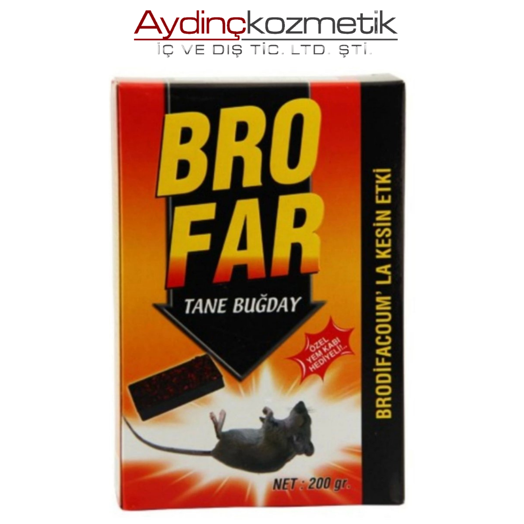Brofar Tane Buğday Şeklinde Fare Zehiri 200 gr