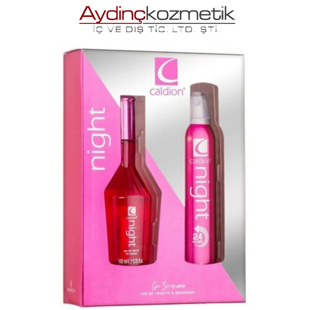 Caldion Edt Women Kadın Parfüm Night 100 Ml + Deodorant 150 Ml Set