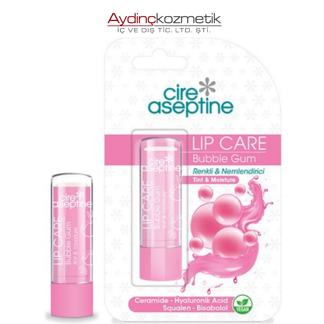 Cire Aseptine Lip Care Bubble Gum Renkli Dudak Bakım Kremi 4,5