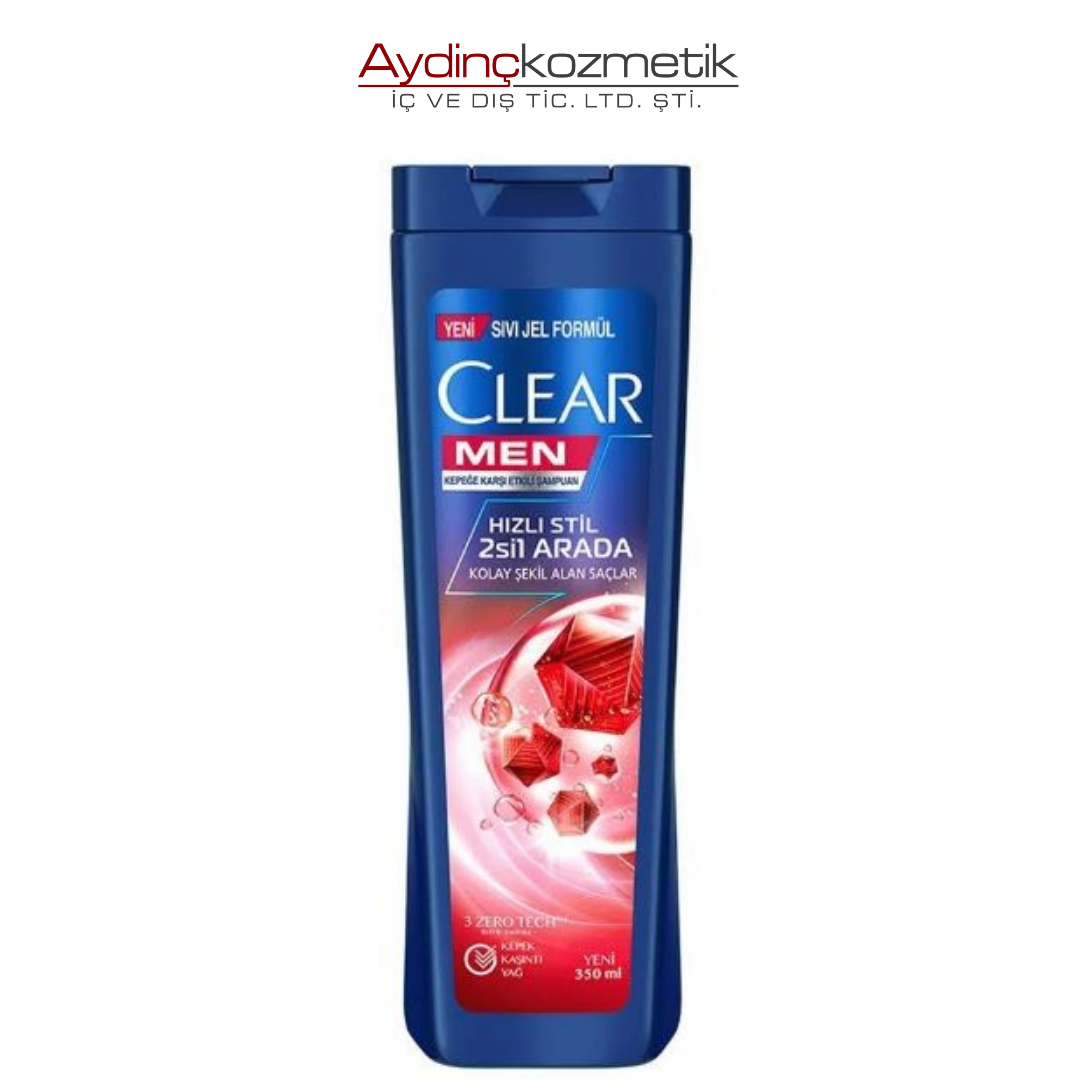 Clear Men Hızlı Stil 2Si1 Arada Kepeğe Karşı Etkili Şampuan 350 ml