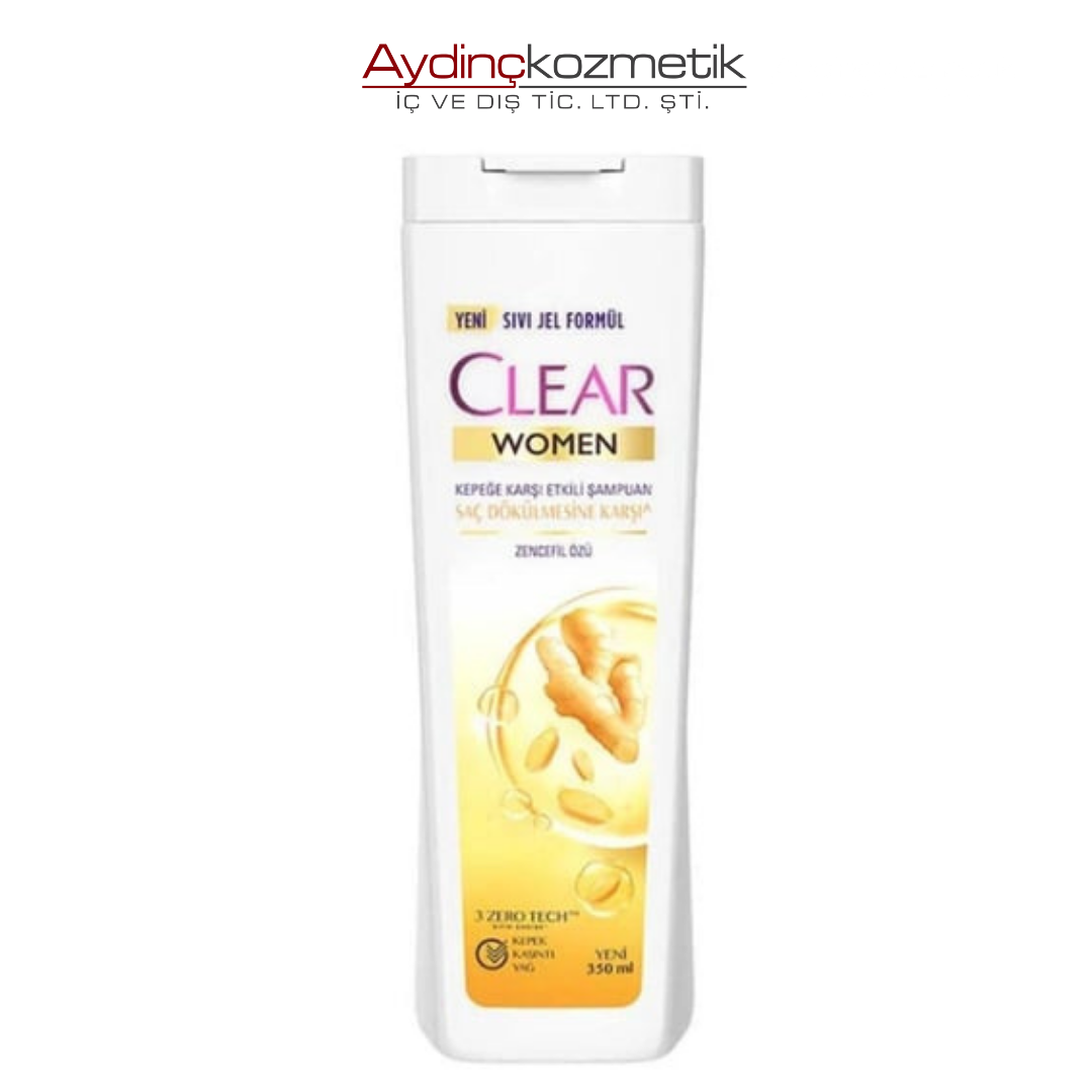 Clear Women Saç Dökülmesine Karşı Zencefil Özü Kepeğe Karşı 350 ml