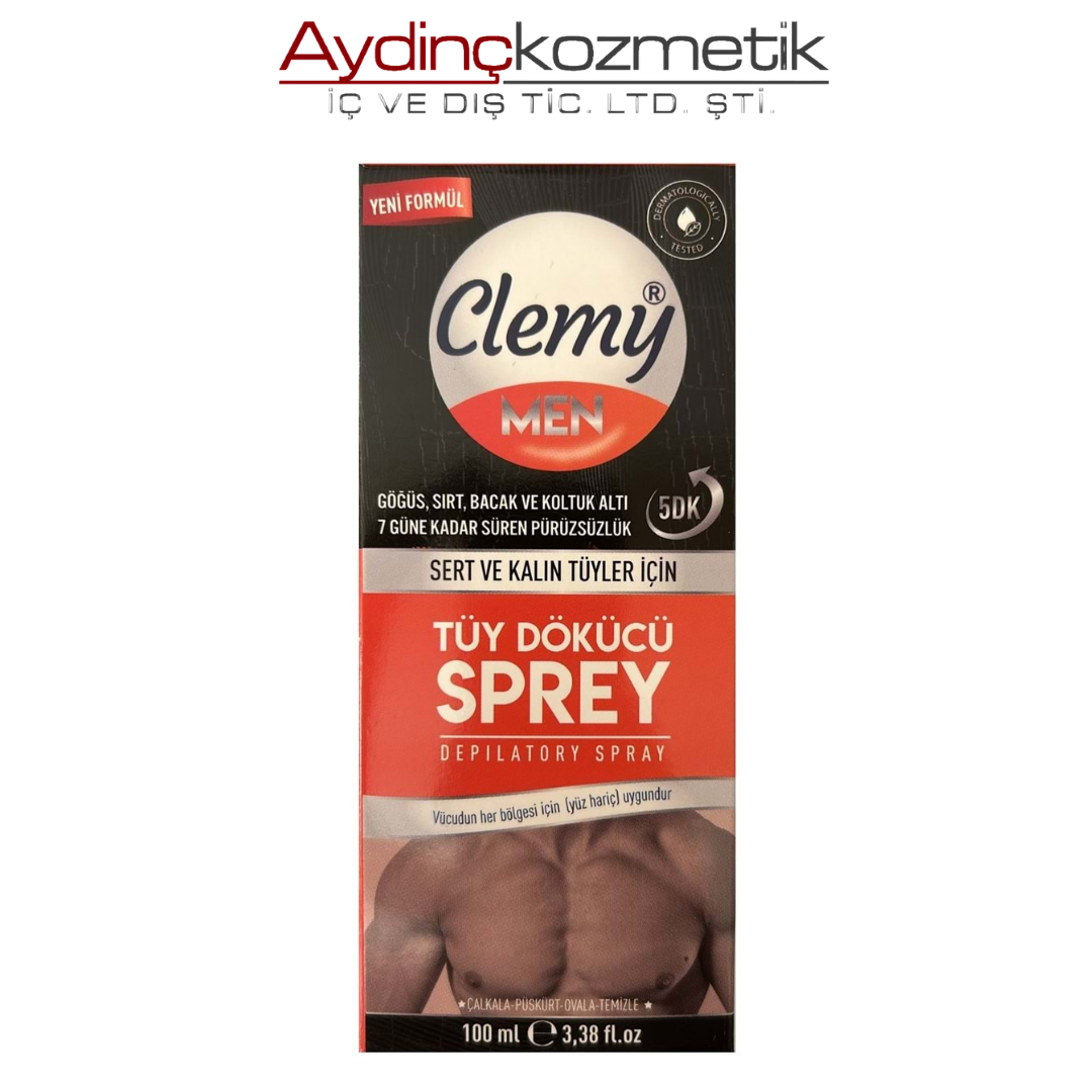 Clemy Tüy Dökücü Sprey 100ml Men Sert