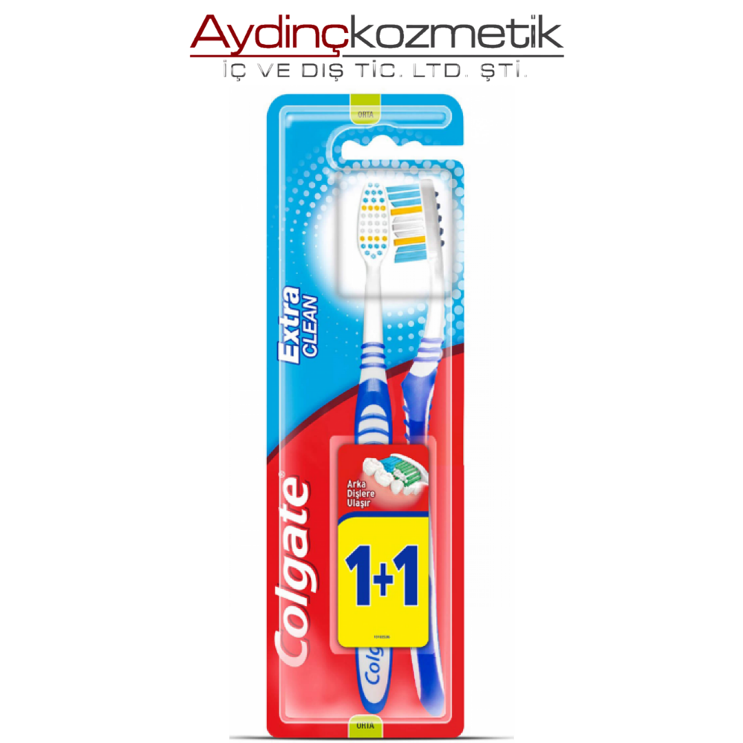 COLGATE FIRÇA EXTRA CLEAN 1+1 ORTA