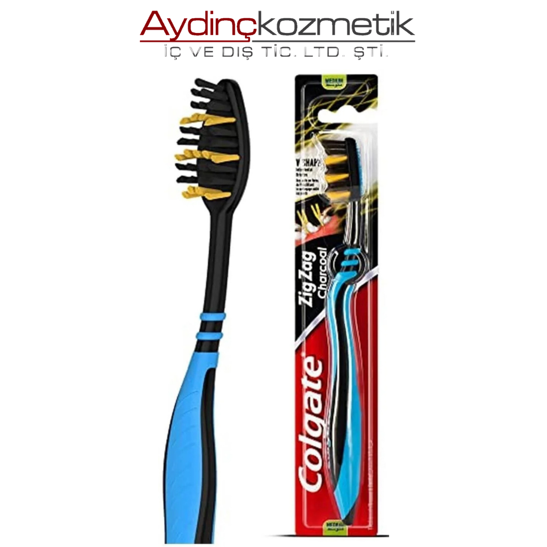 Colgate Fırça Zigzag Charcoal Med.