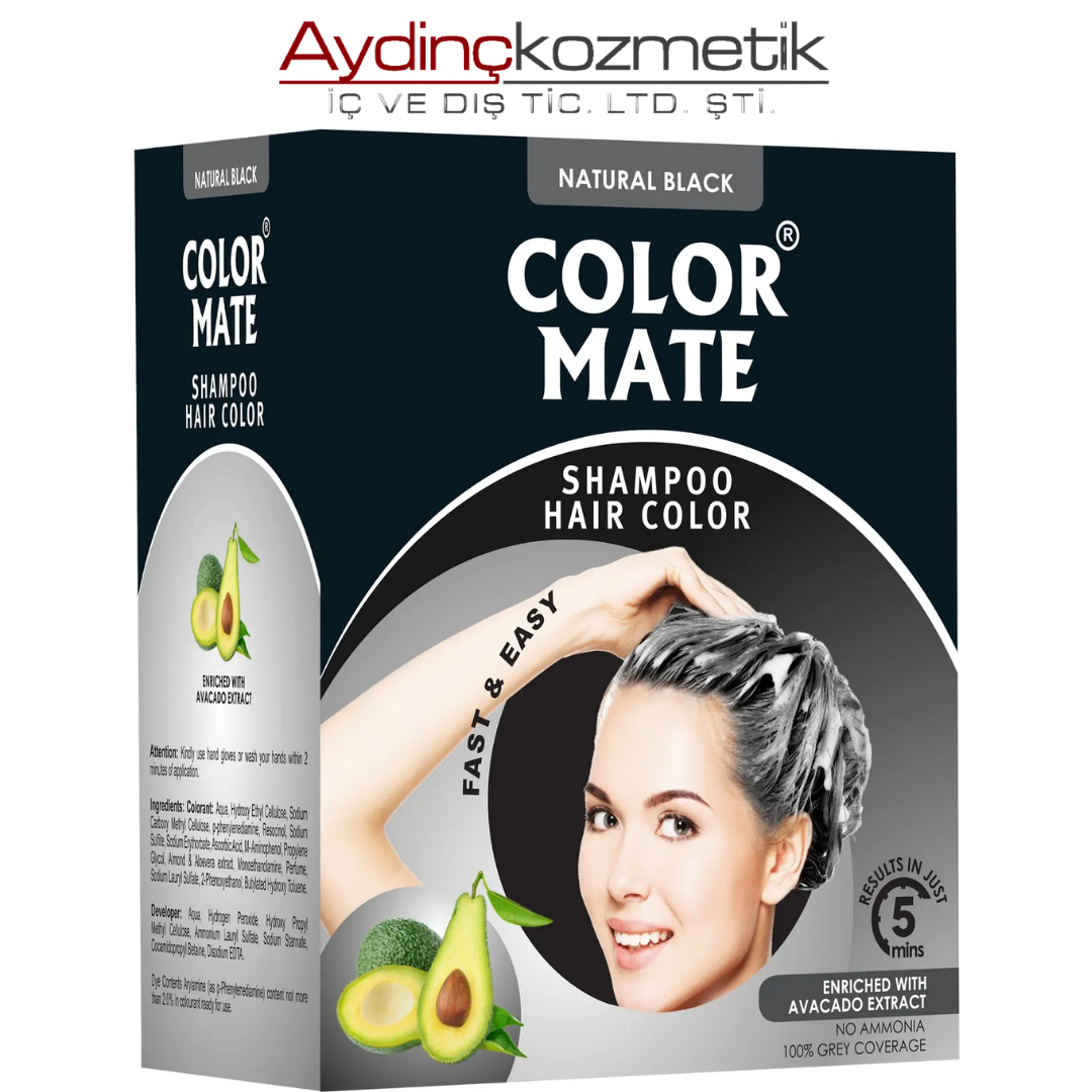Color Mate Şampuan Boya 15 ml x 10 Siyah