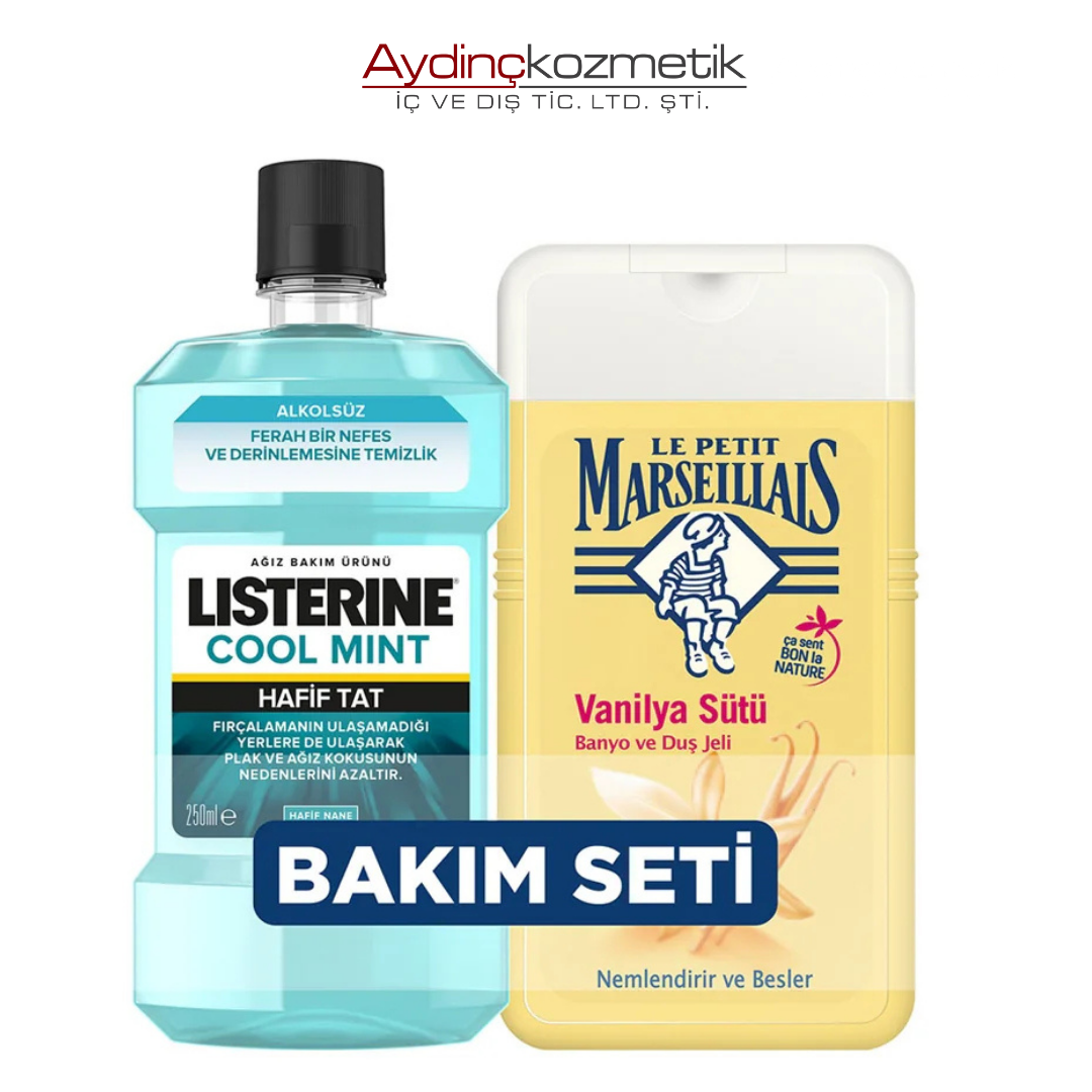 Cool Mint Ağız Suyu 250 ml+Duş Jeli Vanilya 250 ml Set