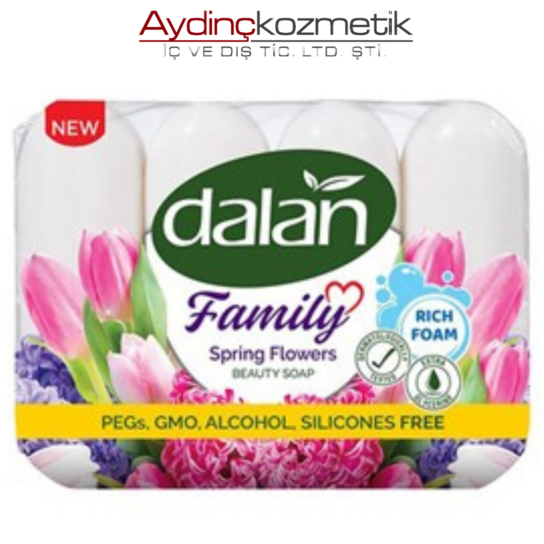 Dalan Family Katı Sabun Bahar Çiçekleri 4*75 Gr