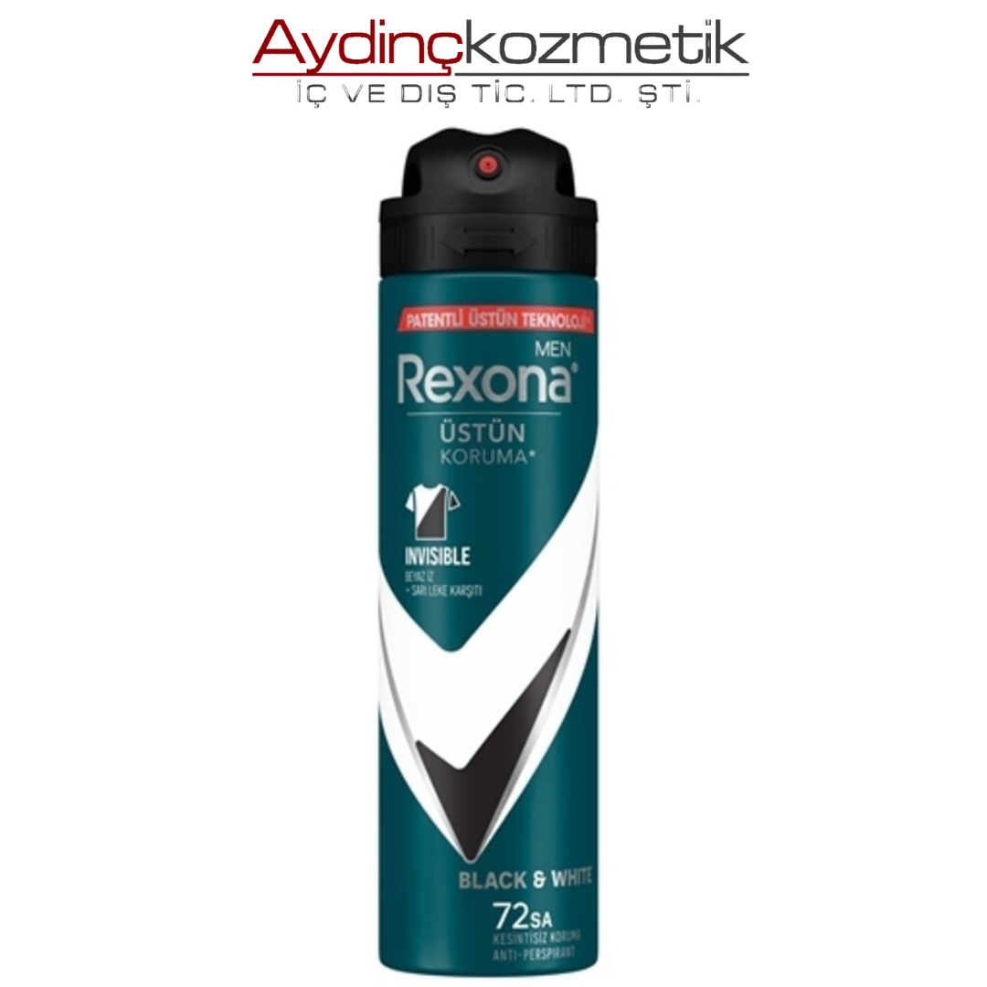 Deodorant 150 ml Erkek Invisible Black White