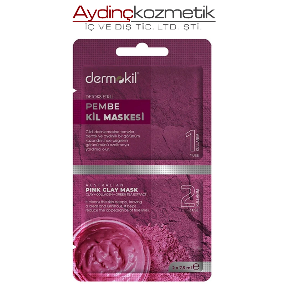 Dermokıl Detoks Etkili Pembe Kil Maskesi  7,5*2 Ml