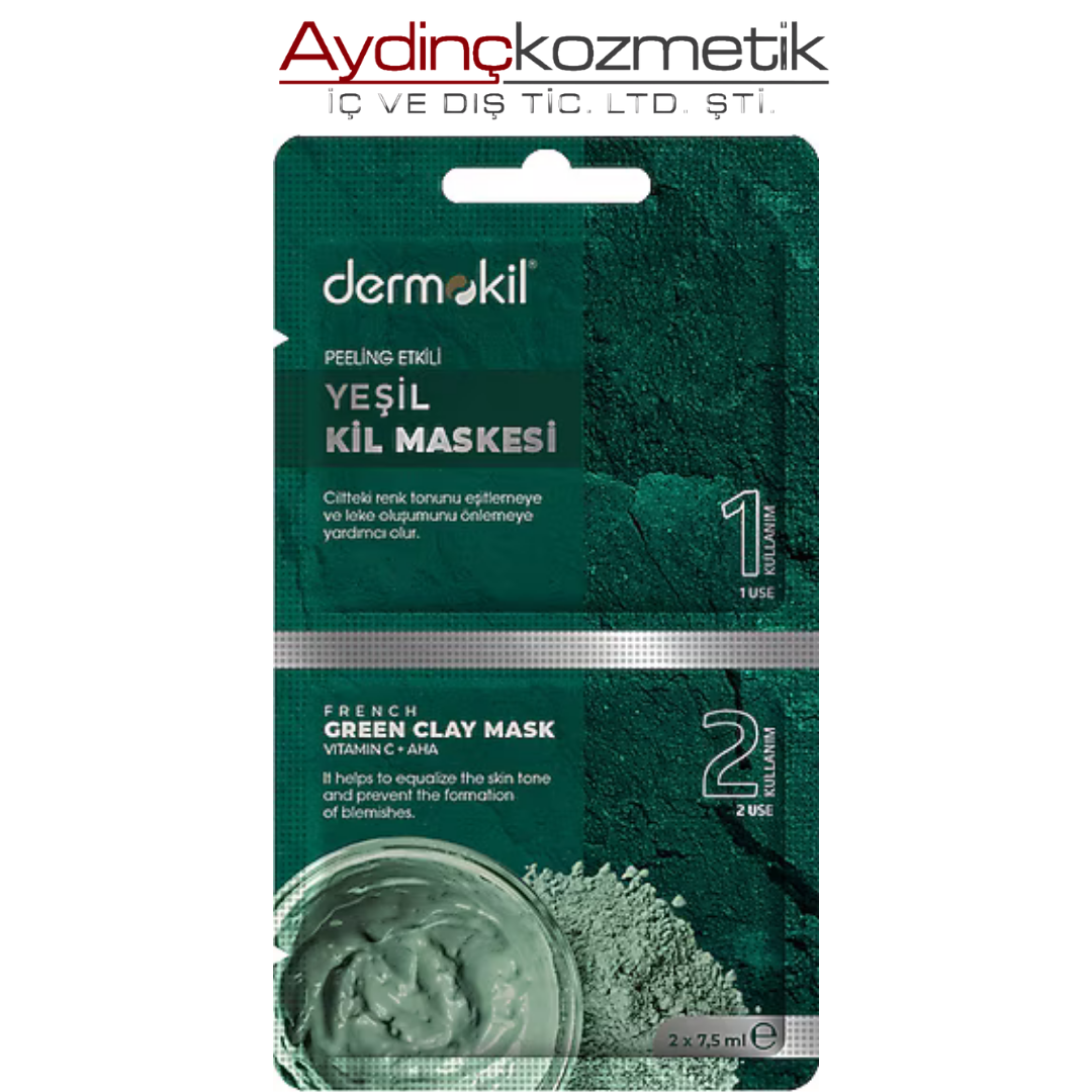 Dermokıl Peeling Yeşil Kil Maskesi 7,5*2 Ml