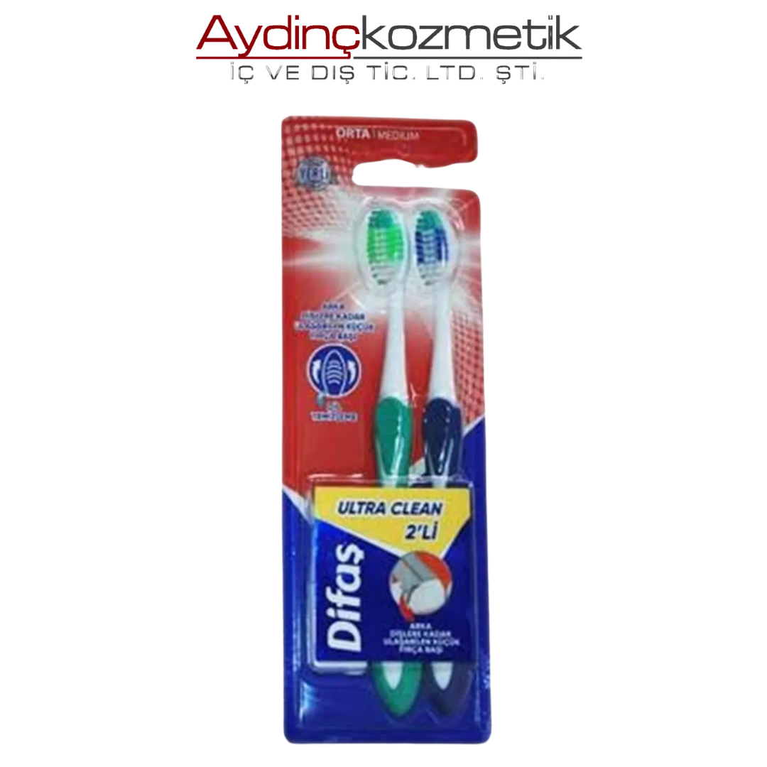 Di̇faş Di̇ş Firçasi Ultra Clean 2li 