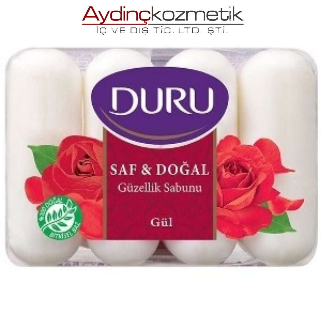 DURU SABUN 4 LÜ SAF&DOĞAL 4X70GR *24 GUL