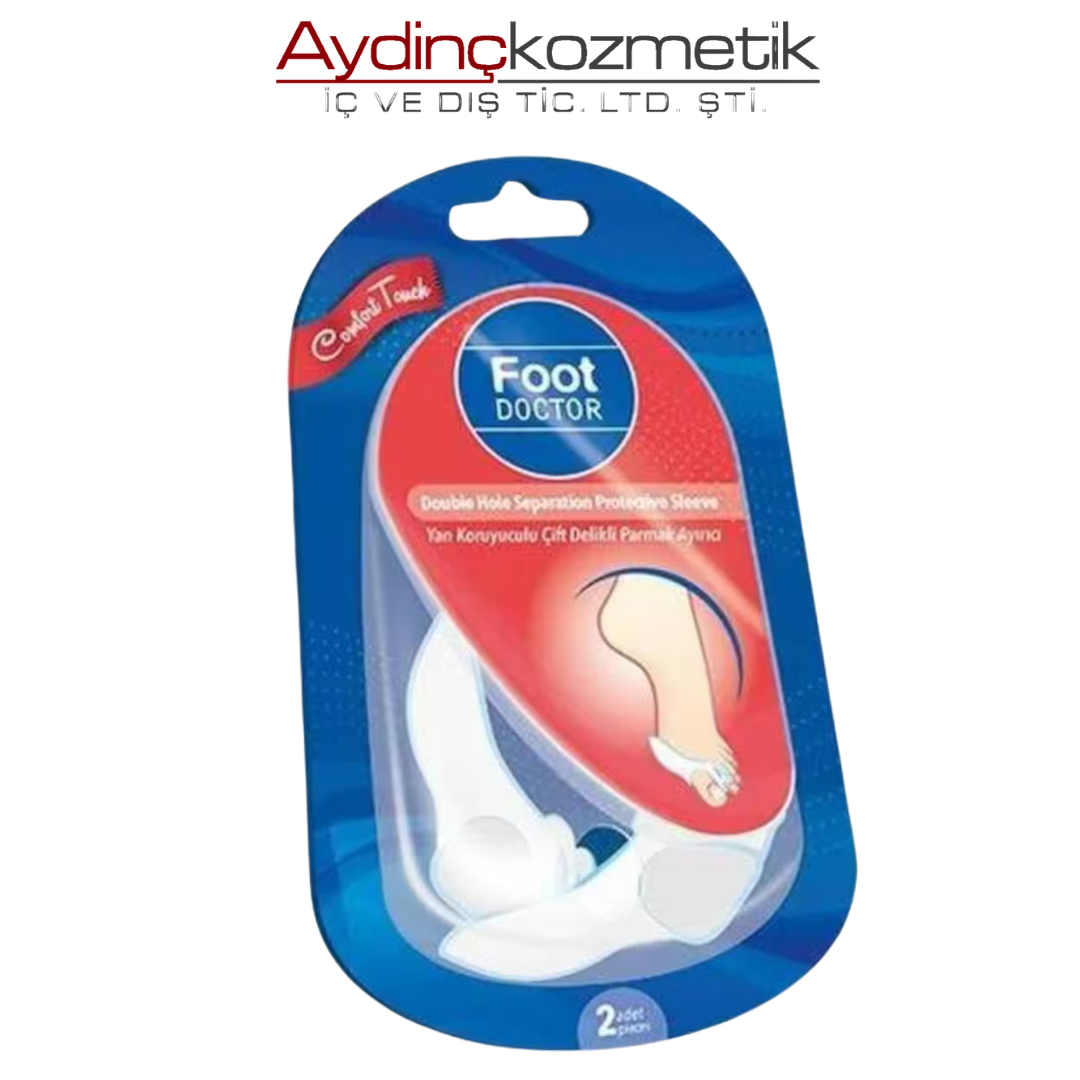 Foot Doctor Yan Koruyuculu Çift Delikli Parmak Ayırıcı 2 Adet