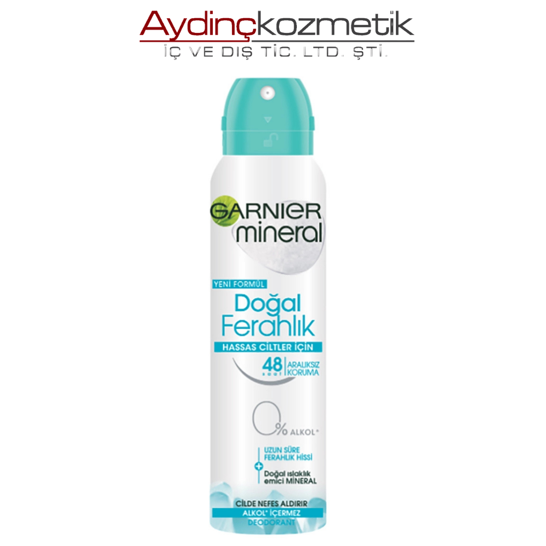 Garnier Mi̇nerals Deo 150ml Doğal Ferahlik