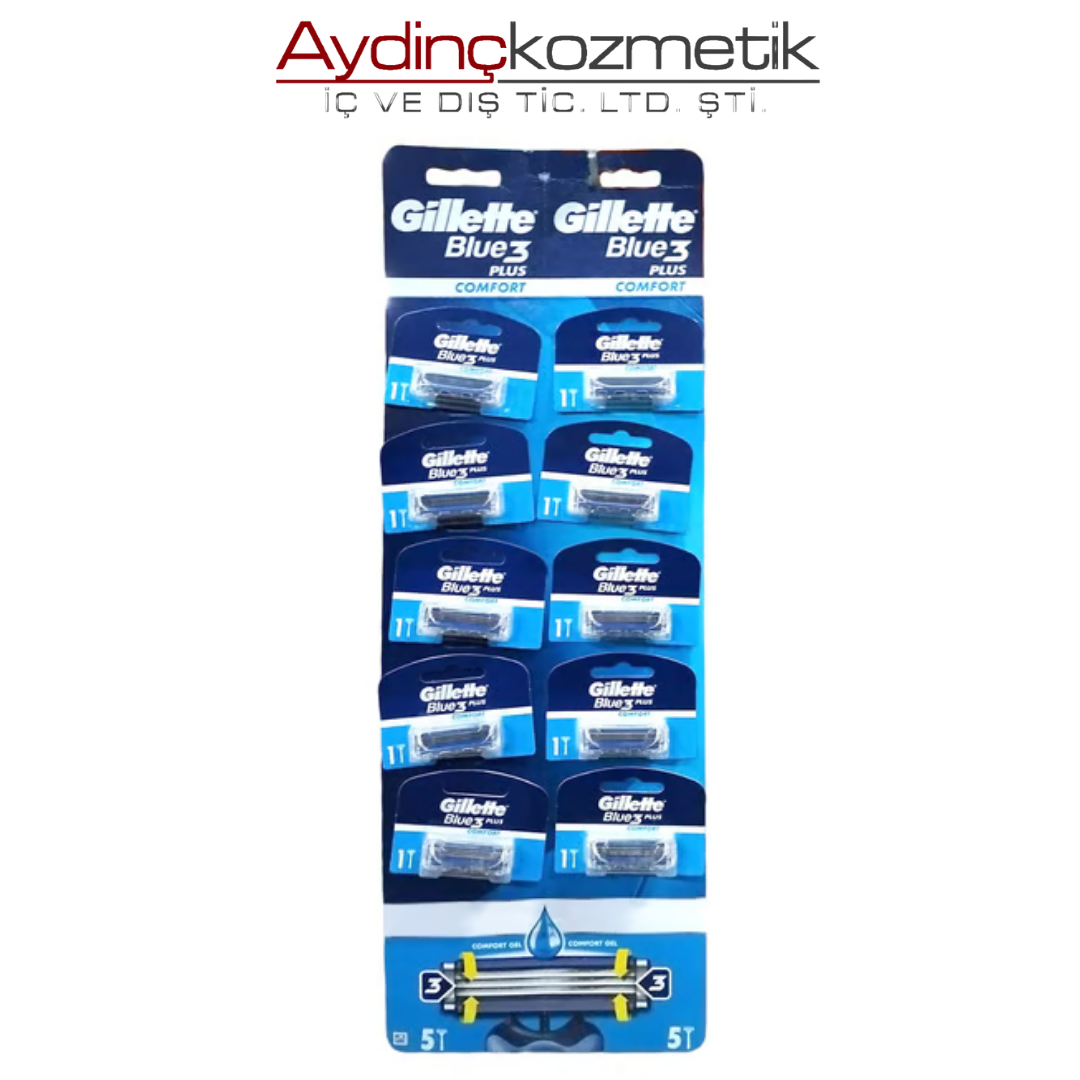 GİLLETTE BLUE 3 KARTELA 10LU COMFORT
