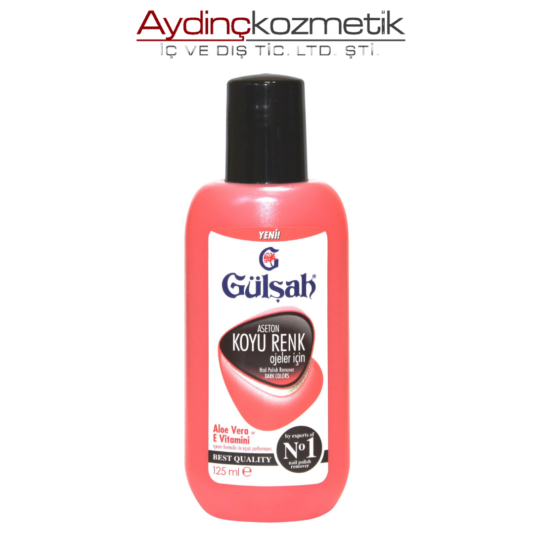 Gülşah Aseton Koyu Renk Ojeler İçin Pembe 125ml