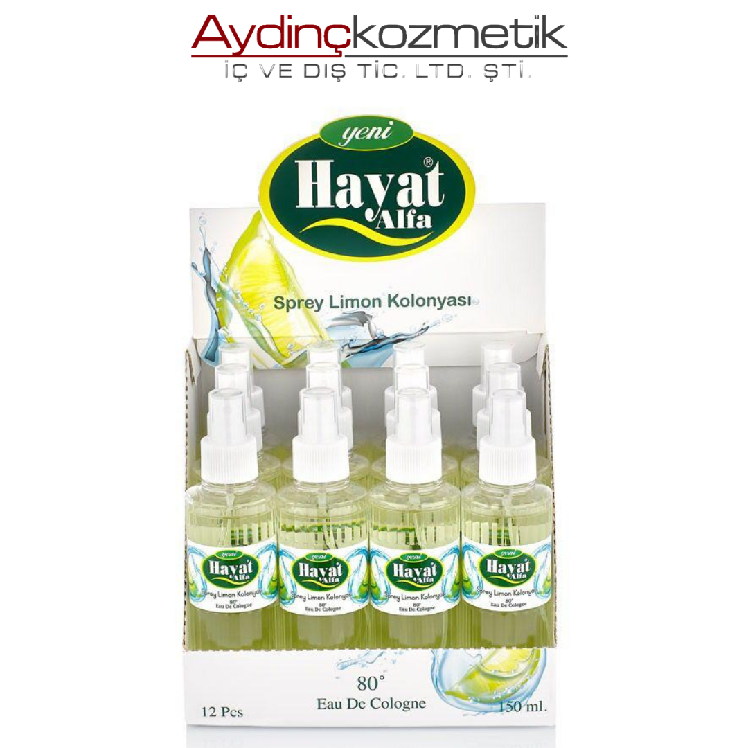 Hayat Kolonya 150ml Sprey Limon 