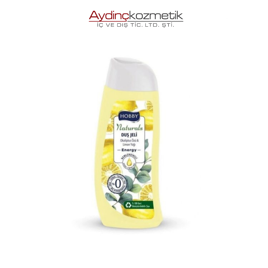 Hobby Duş Jeli Naturals Energy Okaliptus Özü Limon Yağı 450 ml