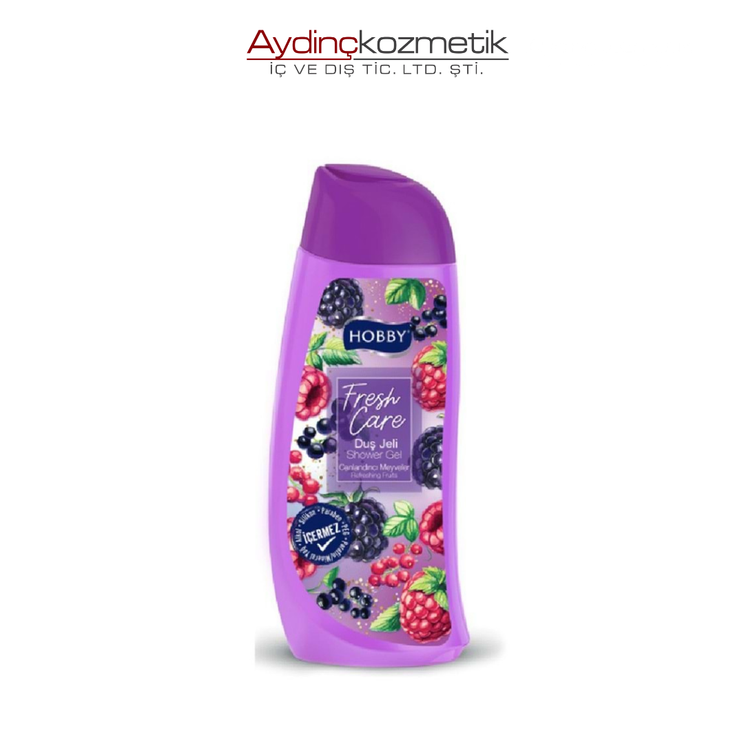 Hobby Fresh Care Böğürtlen Aromalı Nemlendirici Tüm Ciltler İçin Kalıcı Kokulu Duş Jeli 500 ml