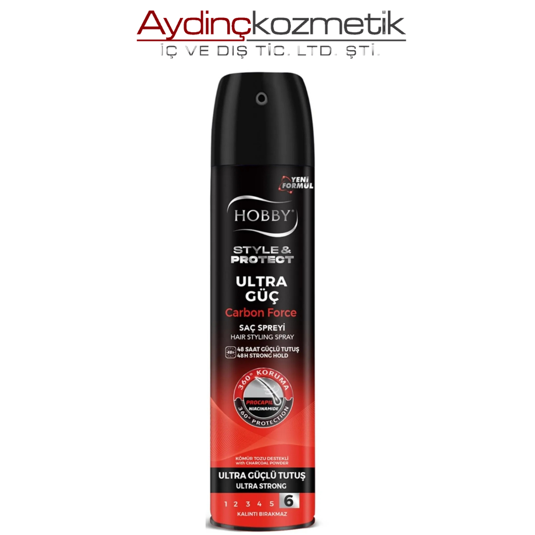 Hobby S&p Saç Spreyi̇ 250ml Güçlü Karbon 6