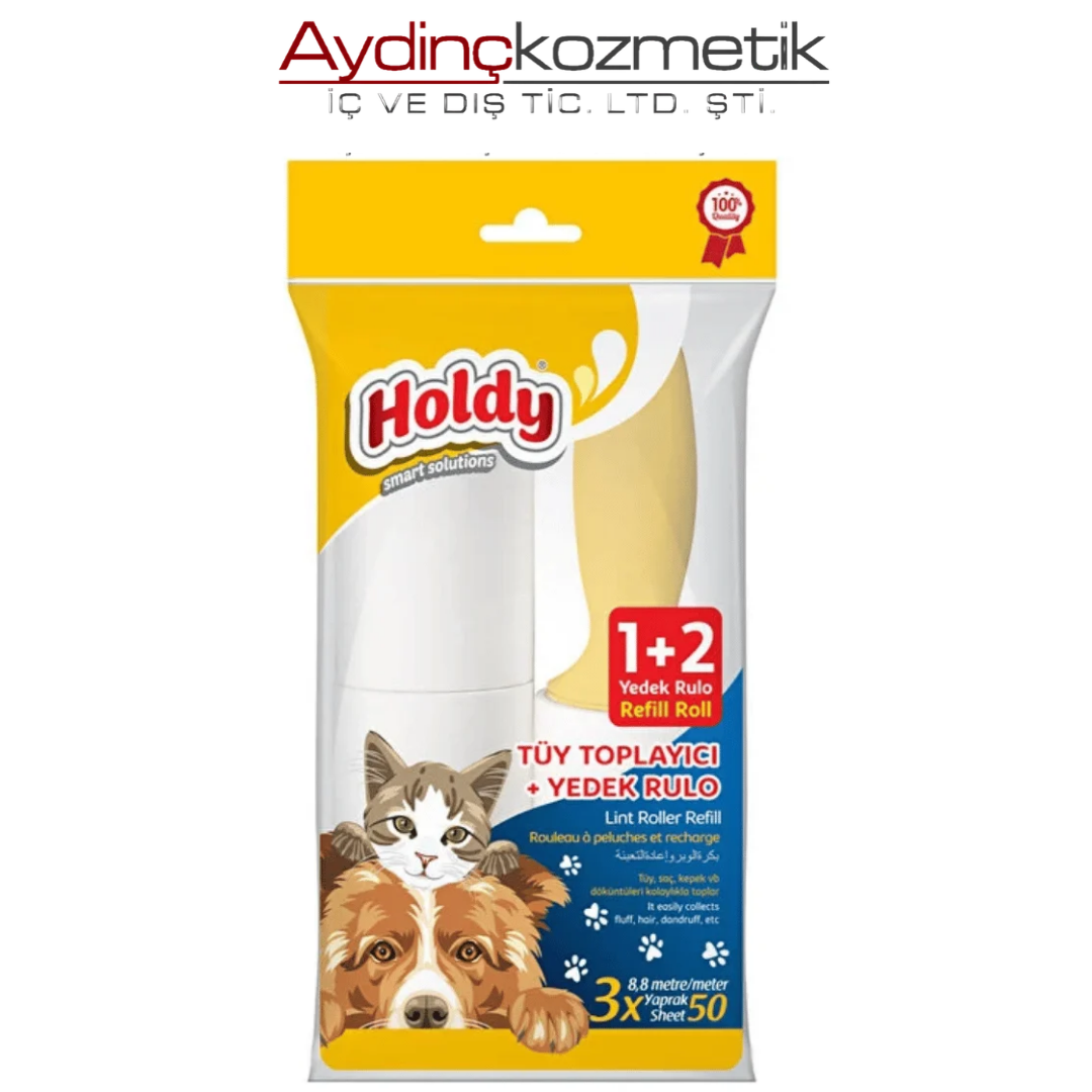 Holdy Tüy Toplayıcı Rulo 50 Yaprak 1 + 2 Yedekli