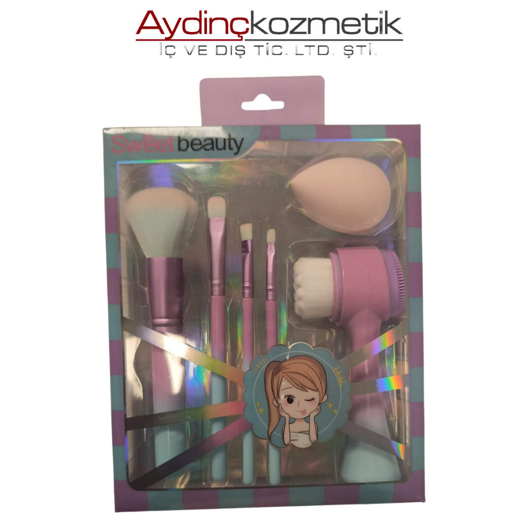 İthal Aksesuar 6 Parça Makyaj Seti