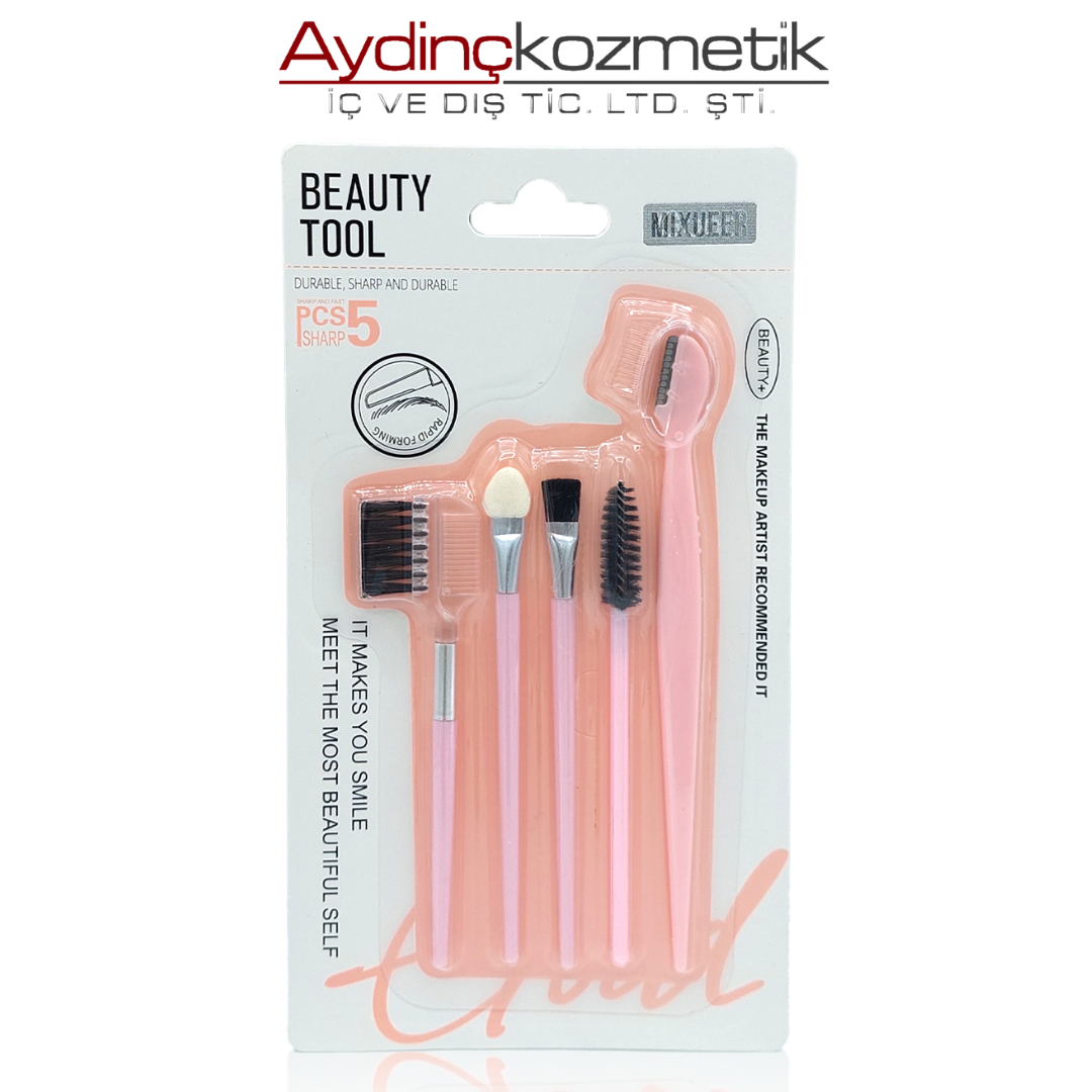 İthal Aksesuar Beauty 5'Li Makyaj Fırçası Seti