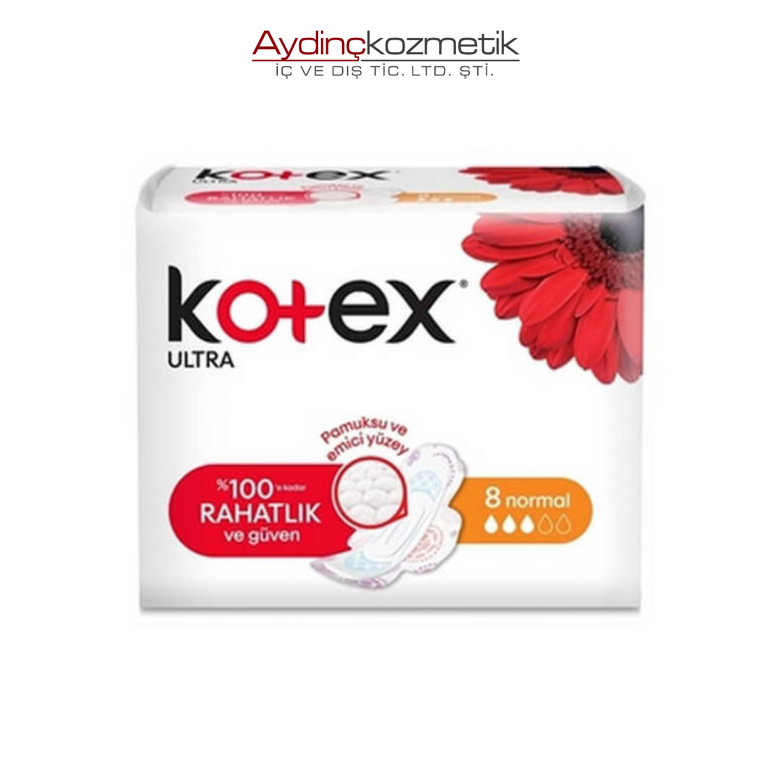 Kotex Ultra Kanatlı Normal 8 Adet